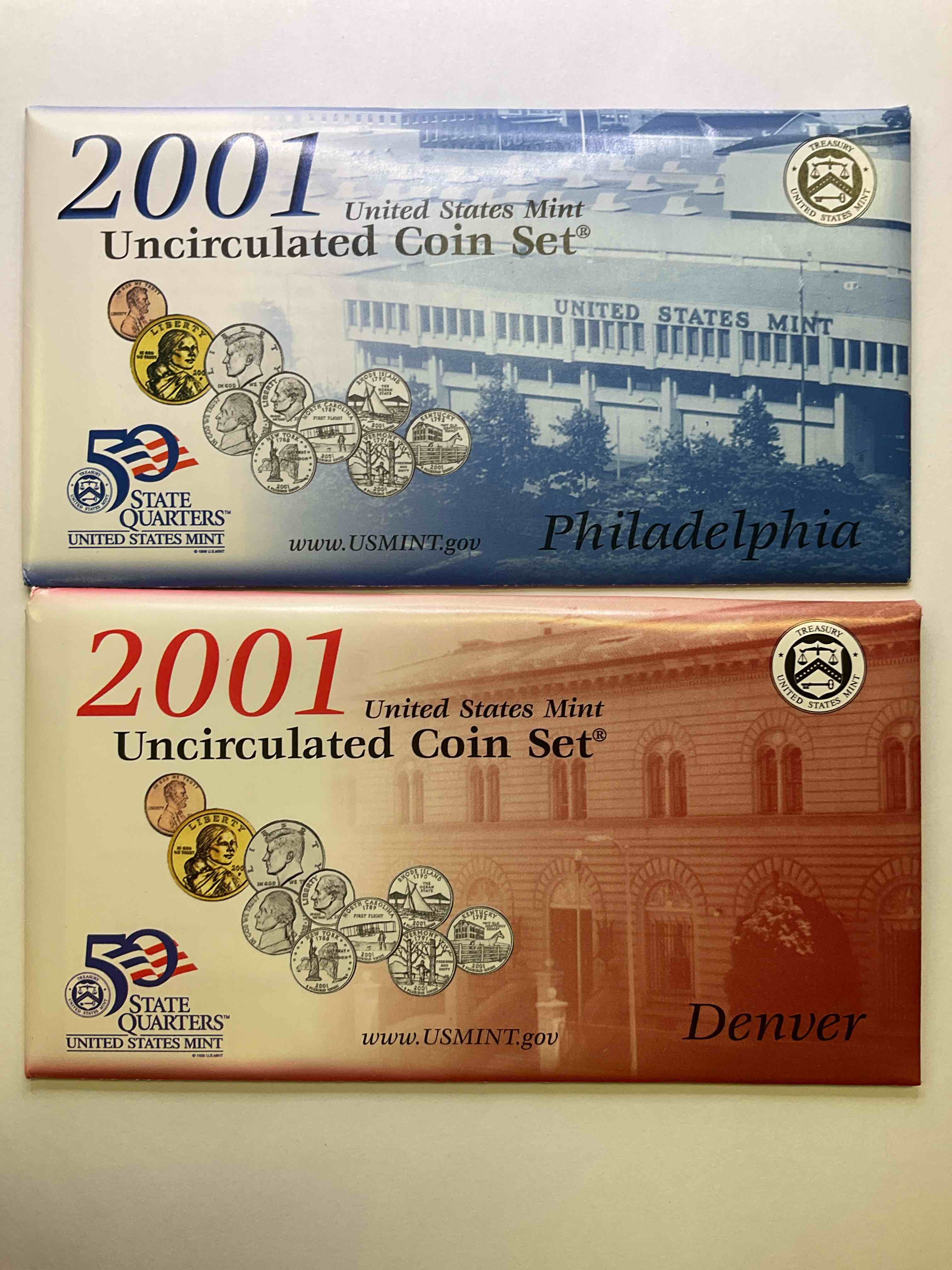 2001, The Year The World Changed Forever. Here Is A Gorgeous 2001 U.S. Mint Set! Includes 10 Coins, Each Coin Minted That Year To Include The Five State Quarters Issued That Year. Still In Original Box Direct From The U.S. Mint. Own An Incredible Collector Item & An Important Piece Of History.