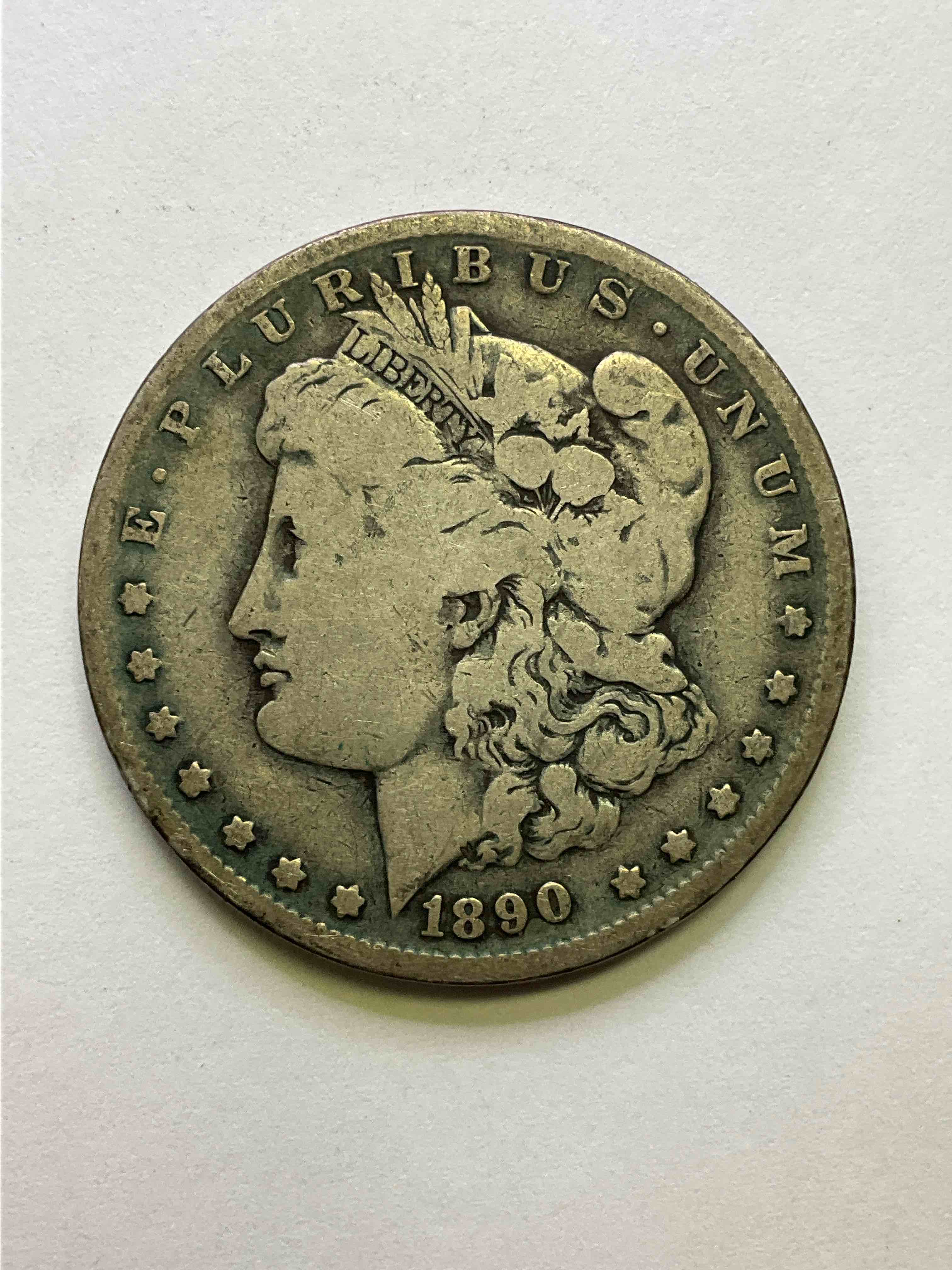 Wow! 1890 Early Silver Morgan Dollar U.S. Coin, Rare To See In This Excellent Of Condition! Morgan Dollars Were Minted From 1878-1921 & Have Become One Of The Most Collectible Coins In History. This Large, Circulated, 1.5" Diameter, Heavy, Gorgeous Coin Is 90% Silver & 10% Copper, Giving It A Net Weight of .77344 oz. Of Pure Silver! Own A Valuable Piece Of History & An Incredible Investment In Precious Metals!