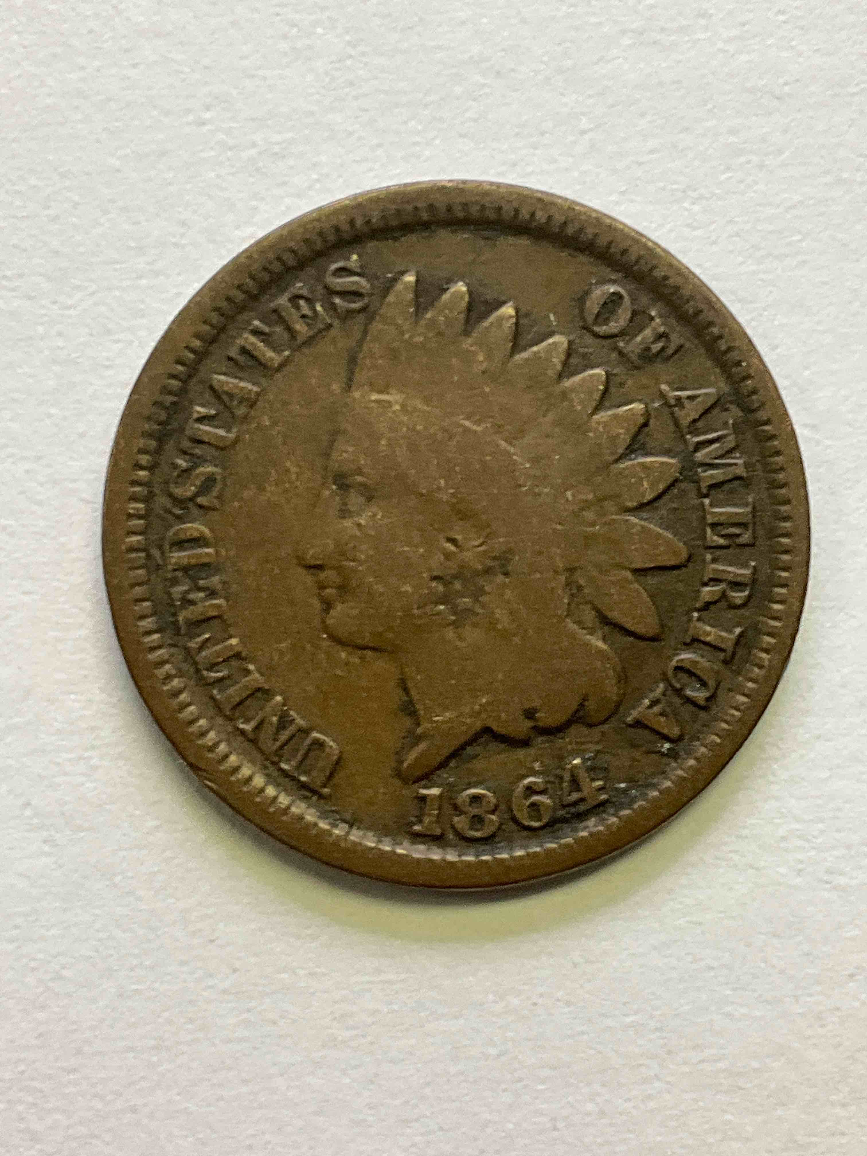 Civil War Treasure Indian Head Penny! This Gorgeous U.S. Penny Was Minted In 1864, Right In The Middle Of The Civil War & Has Become A Serious Collector Item! The "Indian Head" Design Is Actually A Representation Of Lady Liberty Wearing An Indian Headdress. Here Is A Beautiful, Well-Kept Example Representing A Very SpeciaL Year! Great For Collecting, Investing & Learning History, & Rare With A Visible Date!