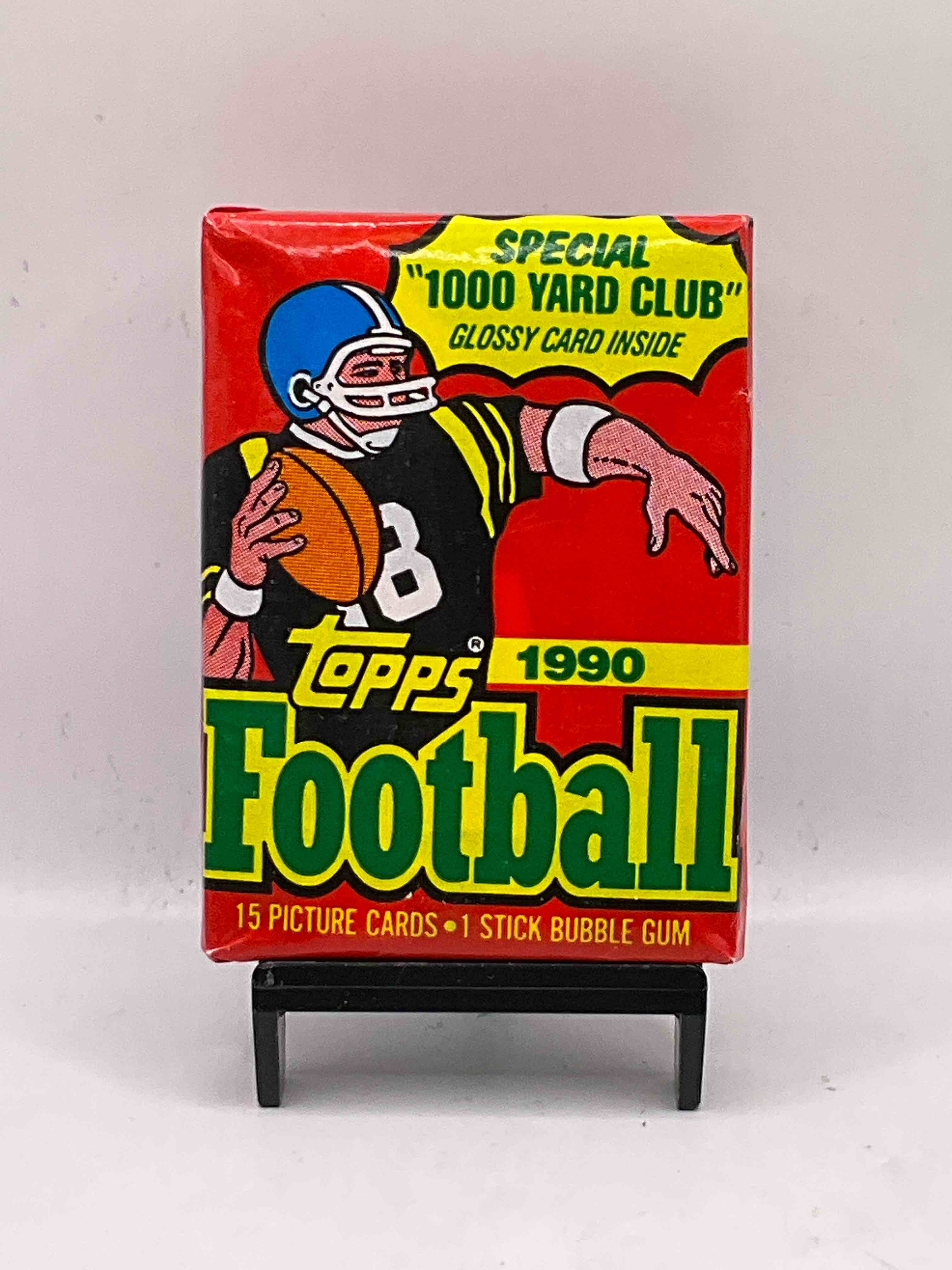 1990 Topps Football Unopened Sports Card Wax Pack, Direct From Original Retail Box! Getting Hard To Find! Search For Early Barry Sanders & Jerry Rice & So Much More!
