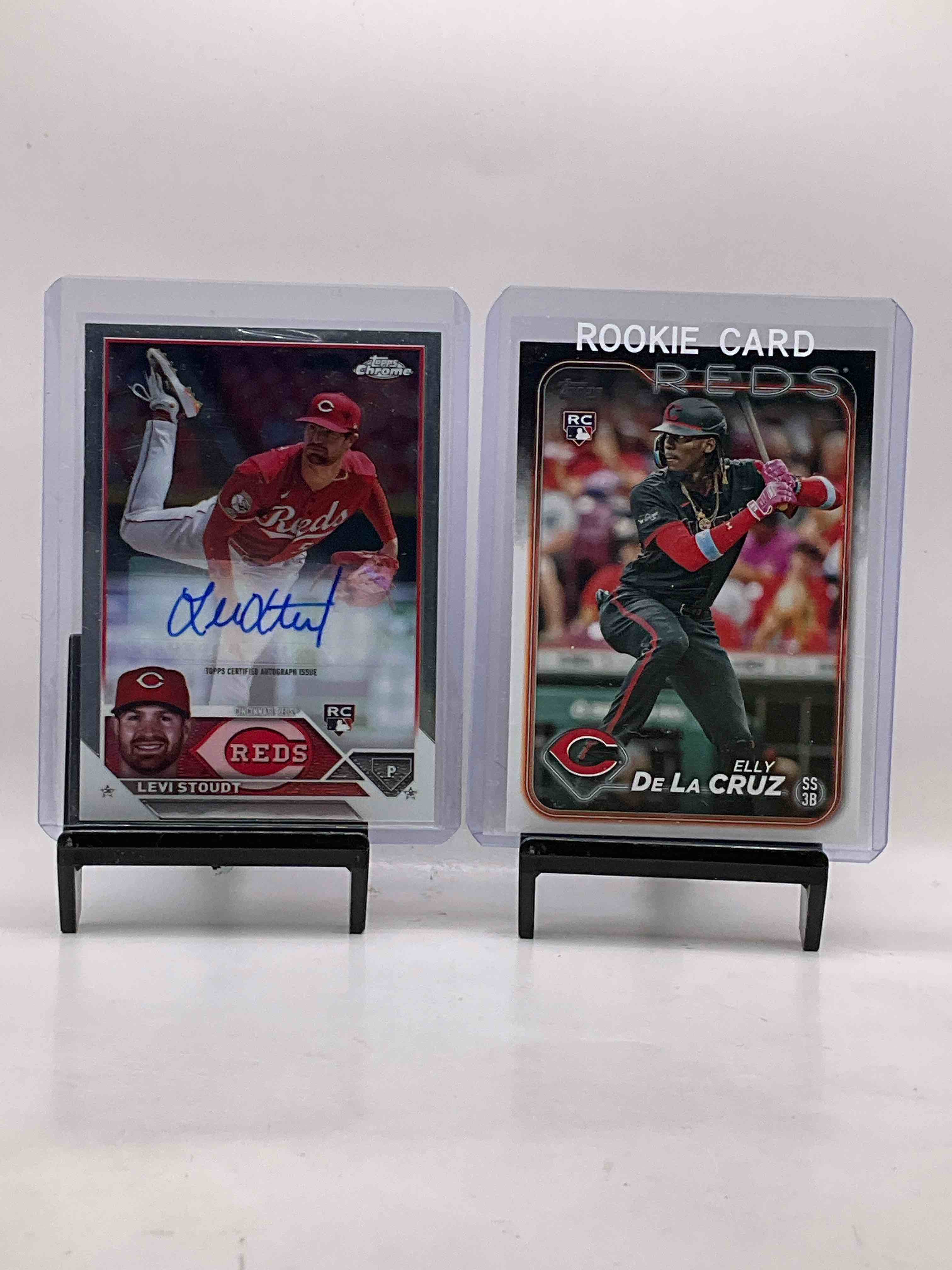 Rookie Reds! Elly De La Cruz Topps Rookie & Levi Stoudt Chrome Signature Card, Jonathan India, Hunter Greene, Andrew Abbott & More! Insane Vintage & New Reds!