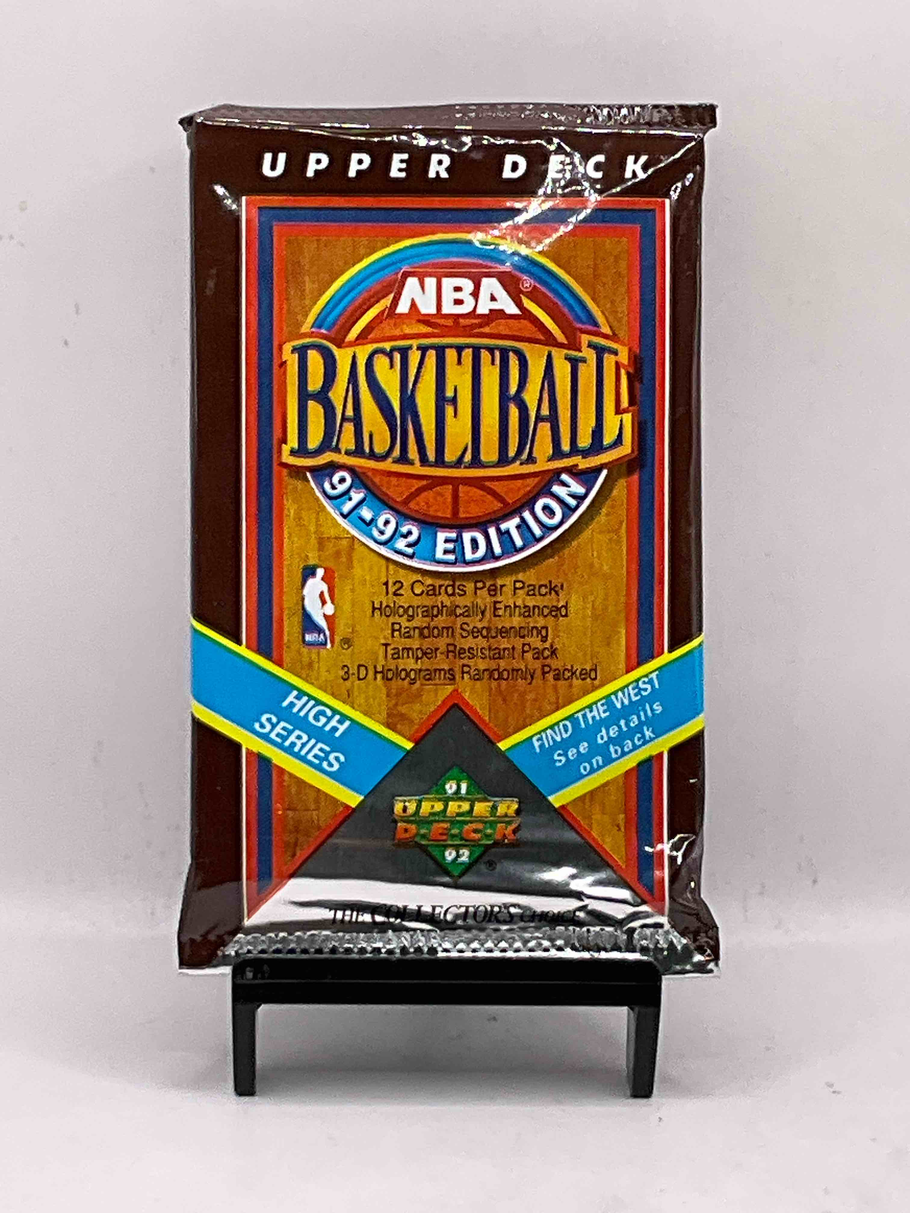 Wow, Find The West! 1991/92 HIGH SERIES Upper Deck NBA Basketball Sealed Pack, Direct From Original Sealed Retail Case! Potential To Find A Jerry West Signature Card Only In This High Series... Super Rare! Also Search For Valuable Michael Jordans & Too Many Great Cards To List! An Awesome Investment In Sports Card Memorabilia! You May Never See These Again, Super Rare!