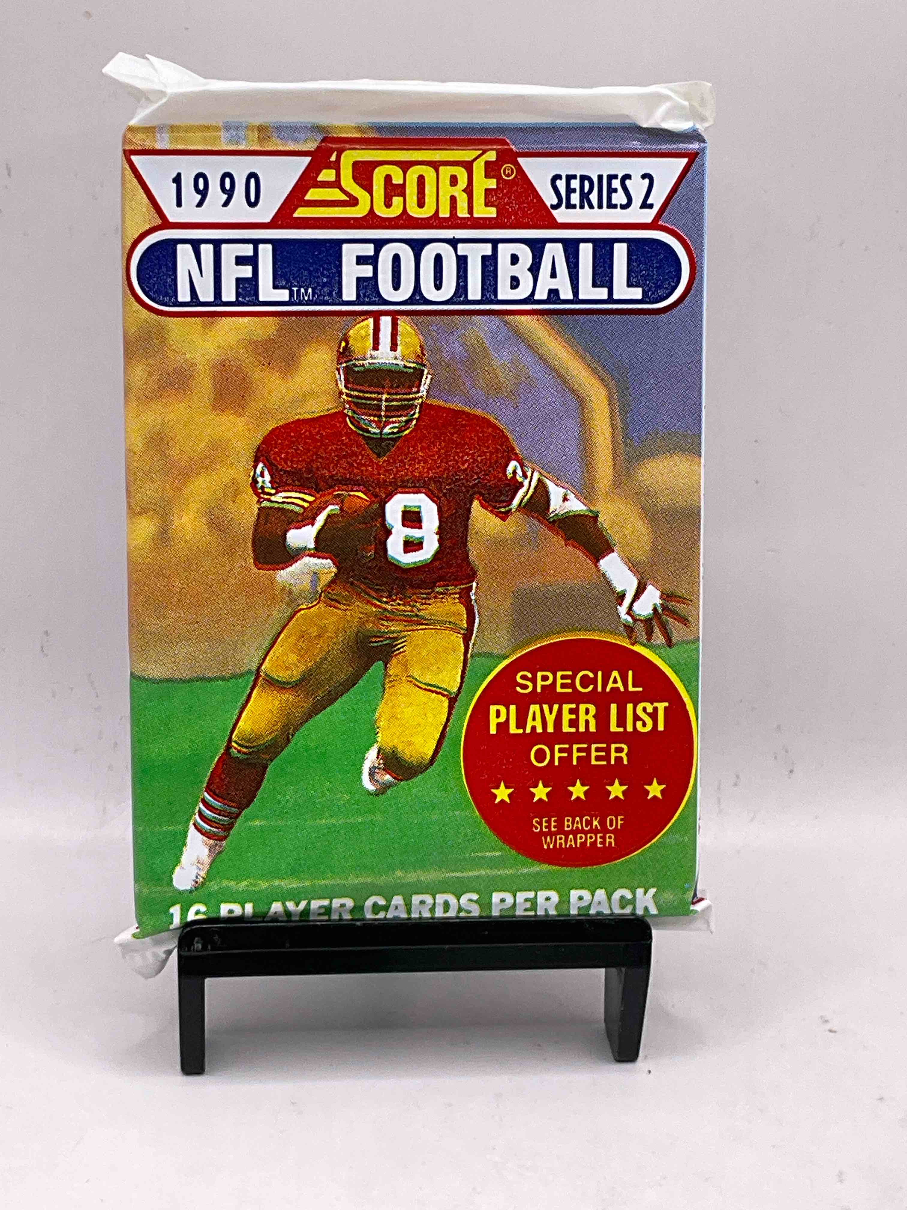 Series 2! Emmitt Smith Rookie Year! 1990 Score Football Unopened Collectible Sports Card Packs! Direct From Original Box! Look For Valuable Emmitt Smith Rookie Cards!