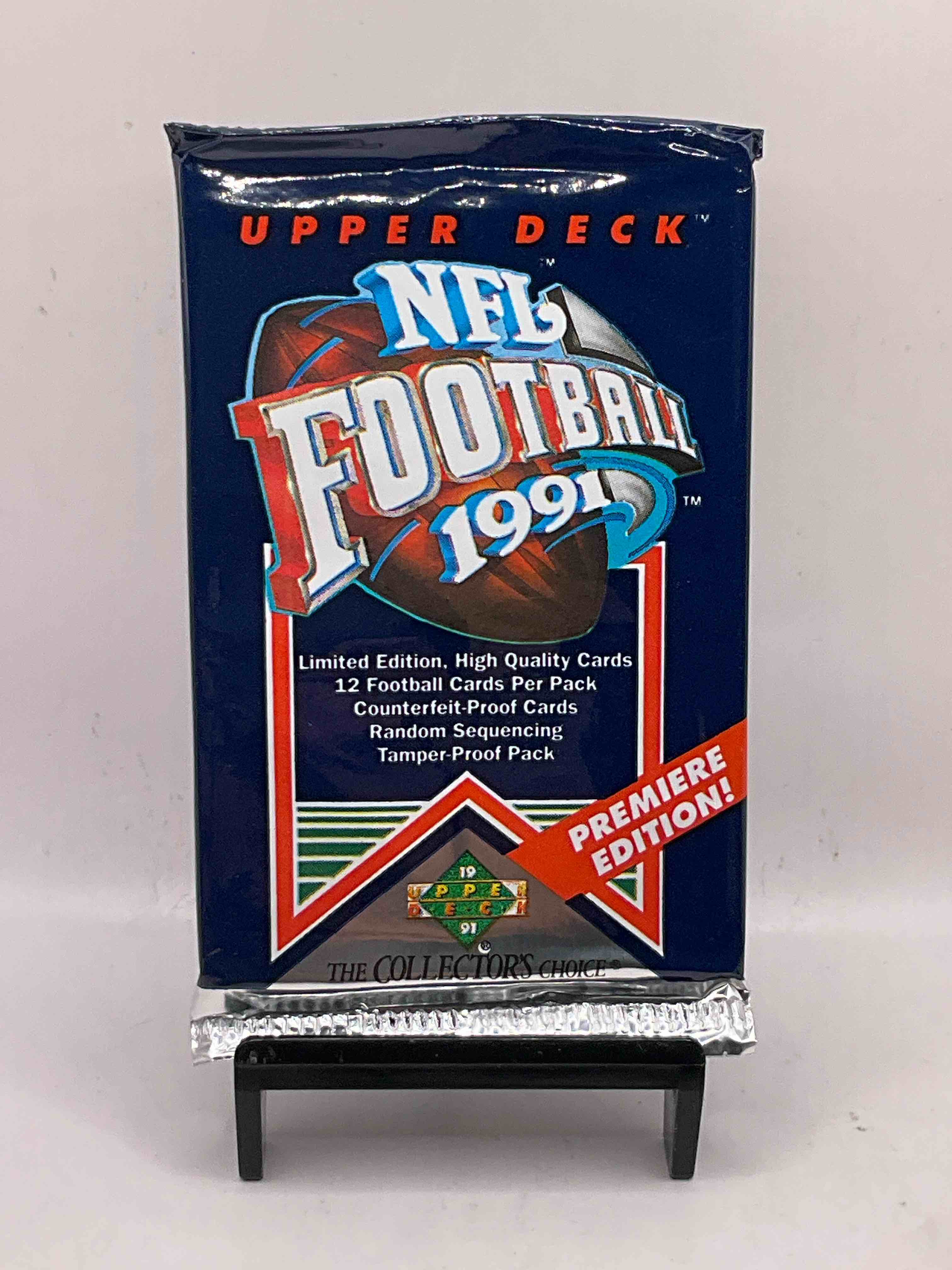 Rare & Vintage! 1991 Upper Deck Unopened NFL Football Packs! Direct From Original Box! Brett Favre Rookie Year! Search For Brett Favre Rookie & Other 80s Stars!
