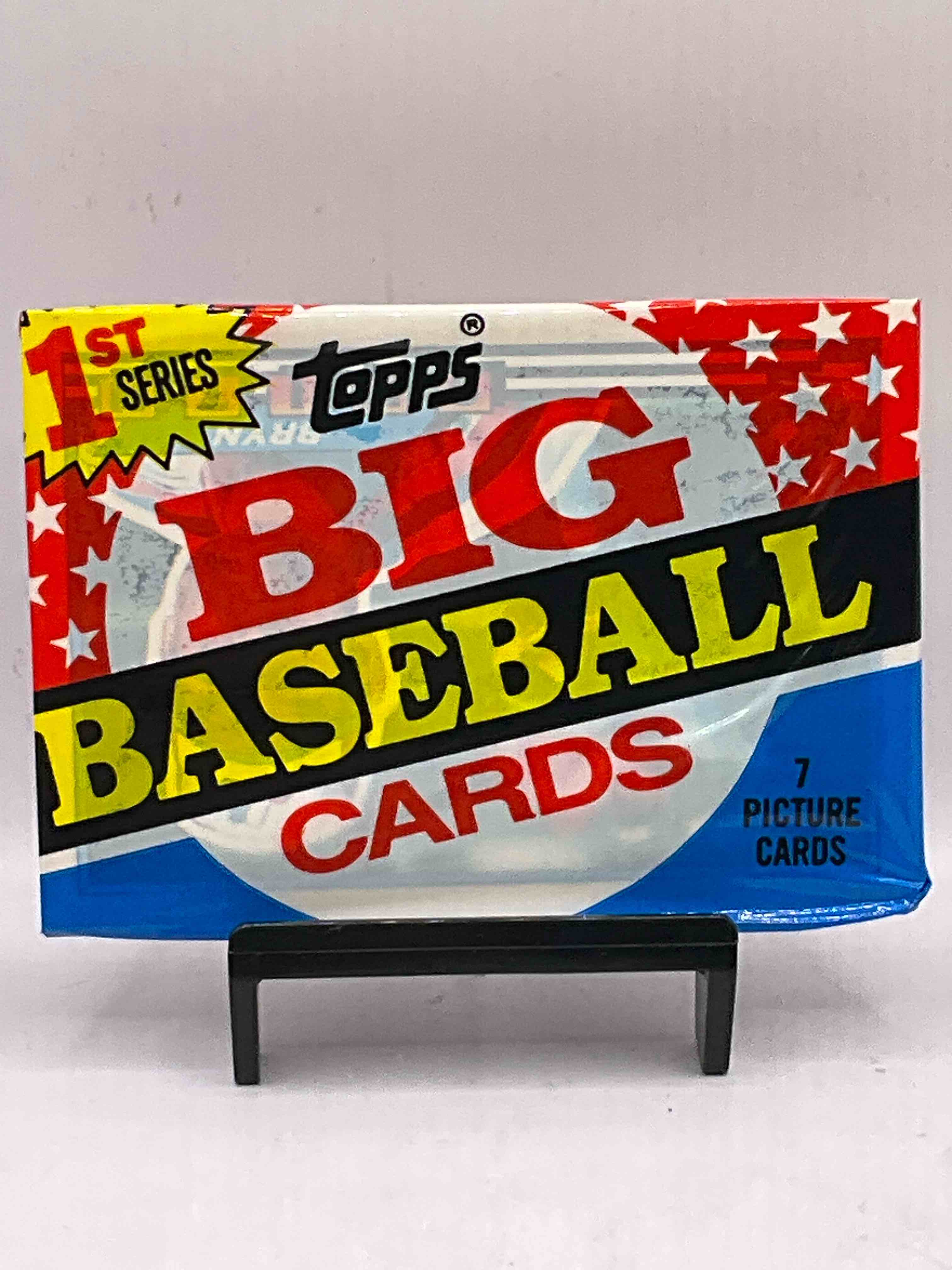 1989 Big Baseball! Here's Something For Nostalgia Fans! 1989 Topps Big Baseball Sealed Card Pack, 1st Series, Direct From Original Retail Case! 1989 Year Hard To Find! Search For Valuable Cards From Don Mattingly, Mark McGwire & Barry Bonds!
