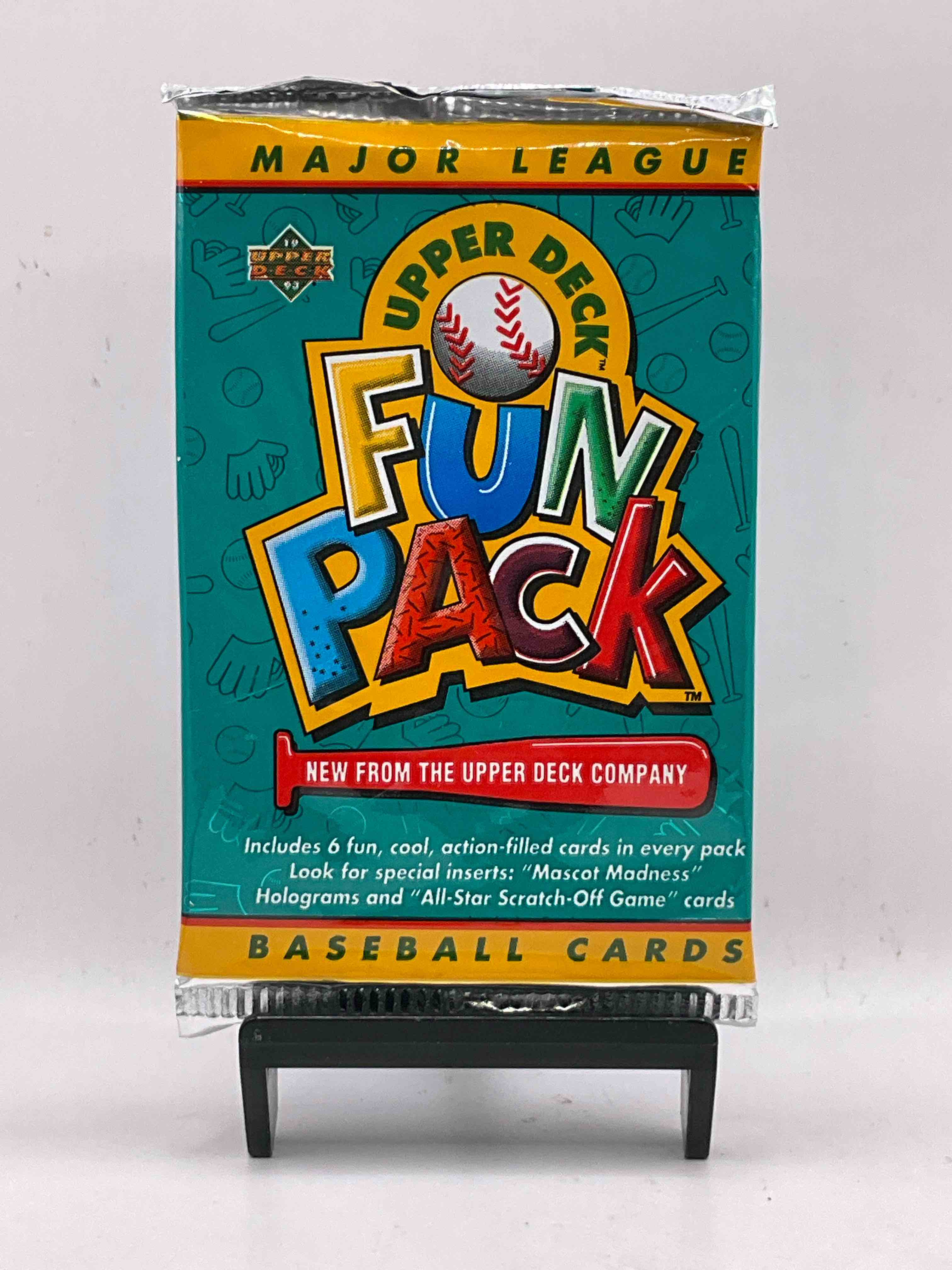 1993 Upper Deck Baseball Fun Pack! Look For Special Edition Holograms, Mascot Madness Cards & More! 90’s Baseball! Straight From Box!