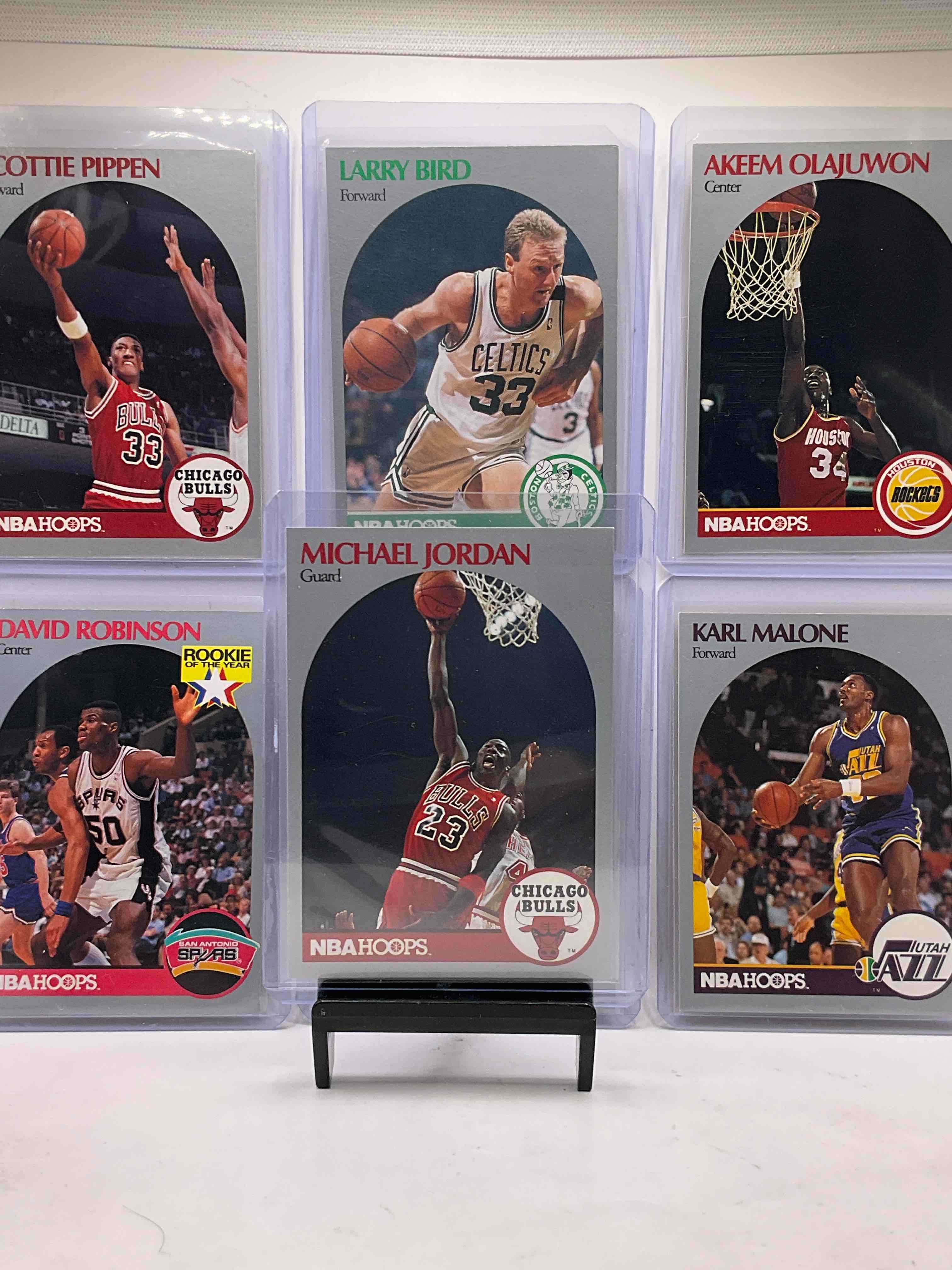 Michael Jordan! 1990 NBA HOOPS 50 Card Basketball! The BEST Cards From The Year! Michael Jordan, Scottie Pippen, David Robinson Rookie, Larry Bird, Karl Malone, All Star Cards & So Many More! All Stars, Hall Of Famers, Champions & More, The Perfect Mix Of Miscellaneous ‘90 NBA Variety!