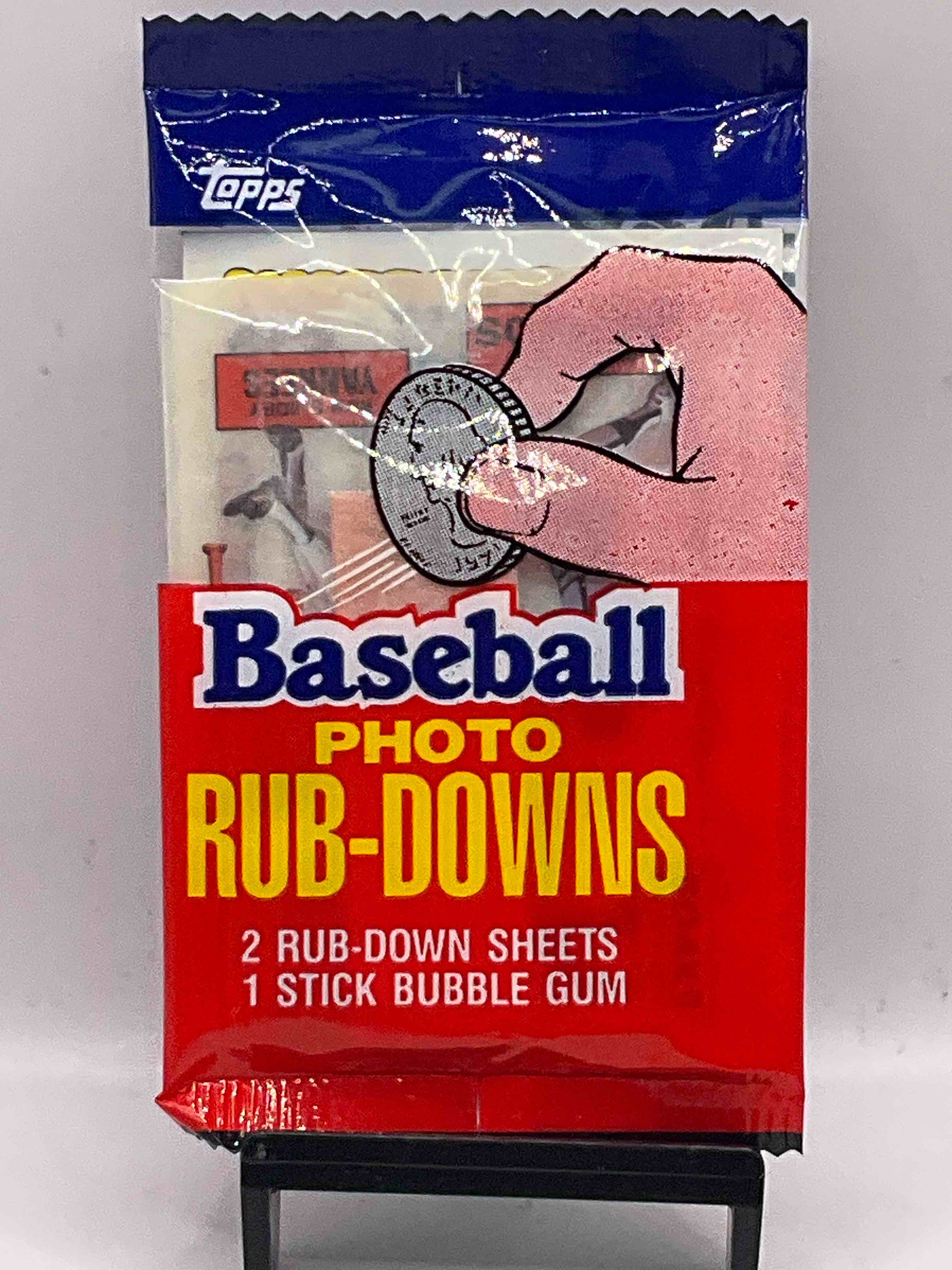 1984 Rare Baseball History! Search For You Favorite Vintage Team & Stars With These Sealed 1984 Baseball Rub-Down Graphic Card Packs, Direct From The Original Retail Case! Each Pack Contains Two Rub-Down Cards That When Scribbled Over Produce Super Cool Baseball Team & Player Graphics On Multiple Services. Rare Baseball History... Which Team & Players Will You Get? Potential Of Finding Don Mattingly, Gary Carter, Mike Schmidt & So Many More!