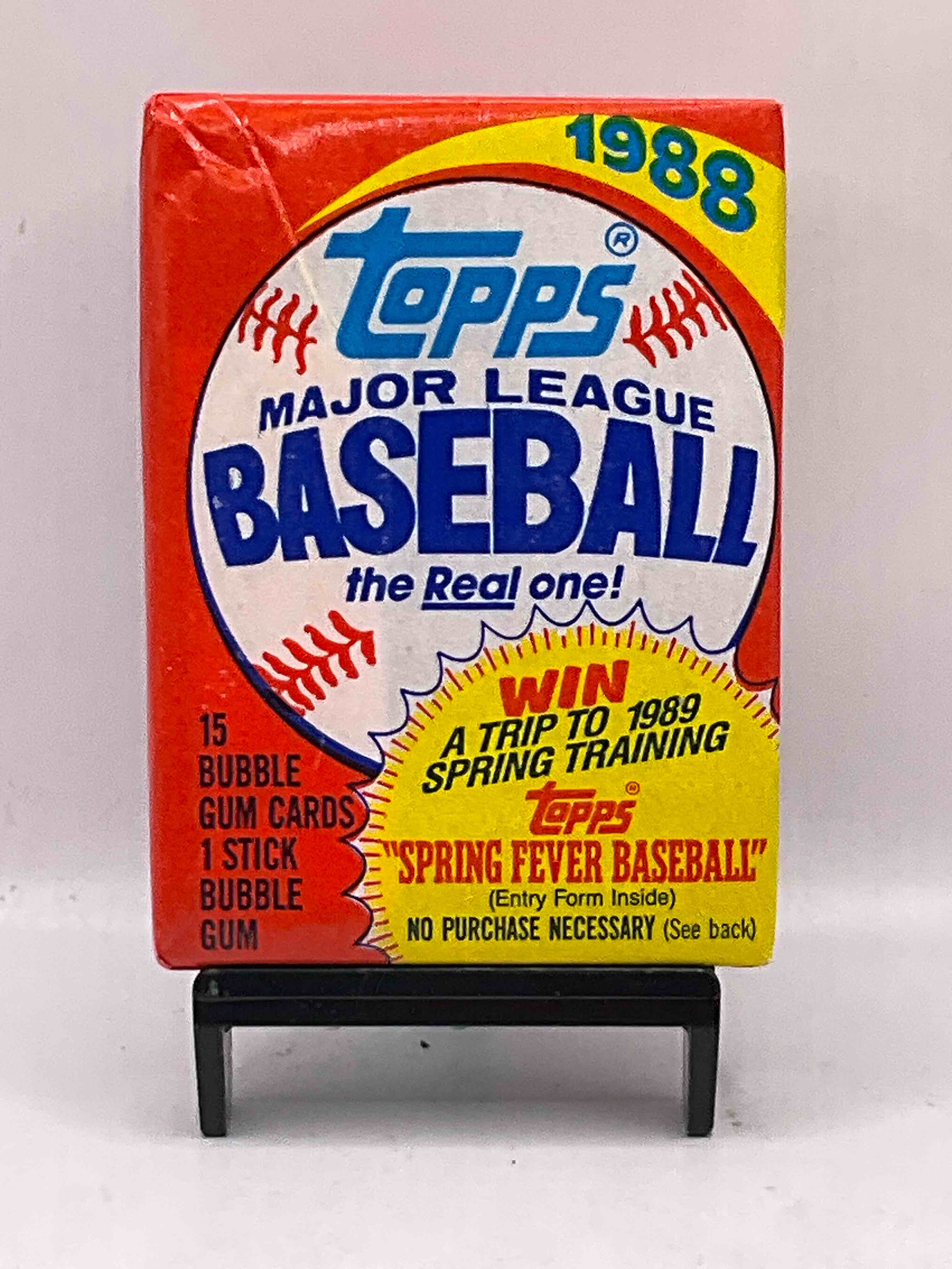 1988 Baseball! Vintage & Hard To Find… 1988 Topps Baseball Unopened Rack Packs Full Of Collectible Trading Cards! Search For Valuable Don Mattingly & Nolan Ryan Cards!