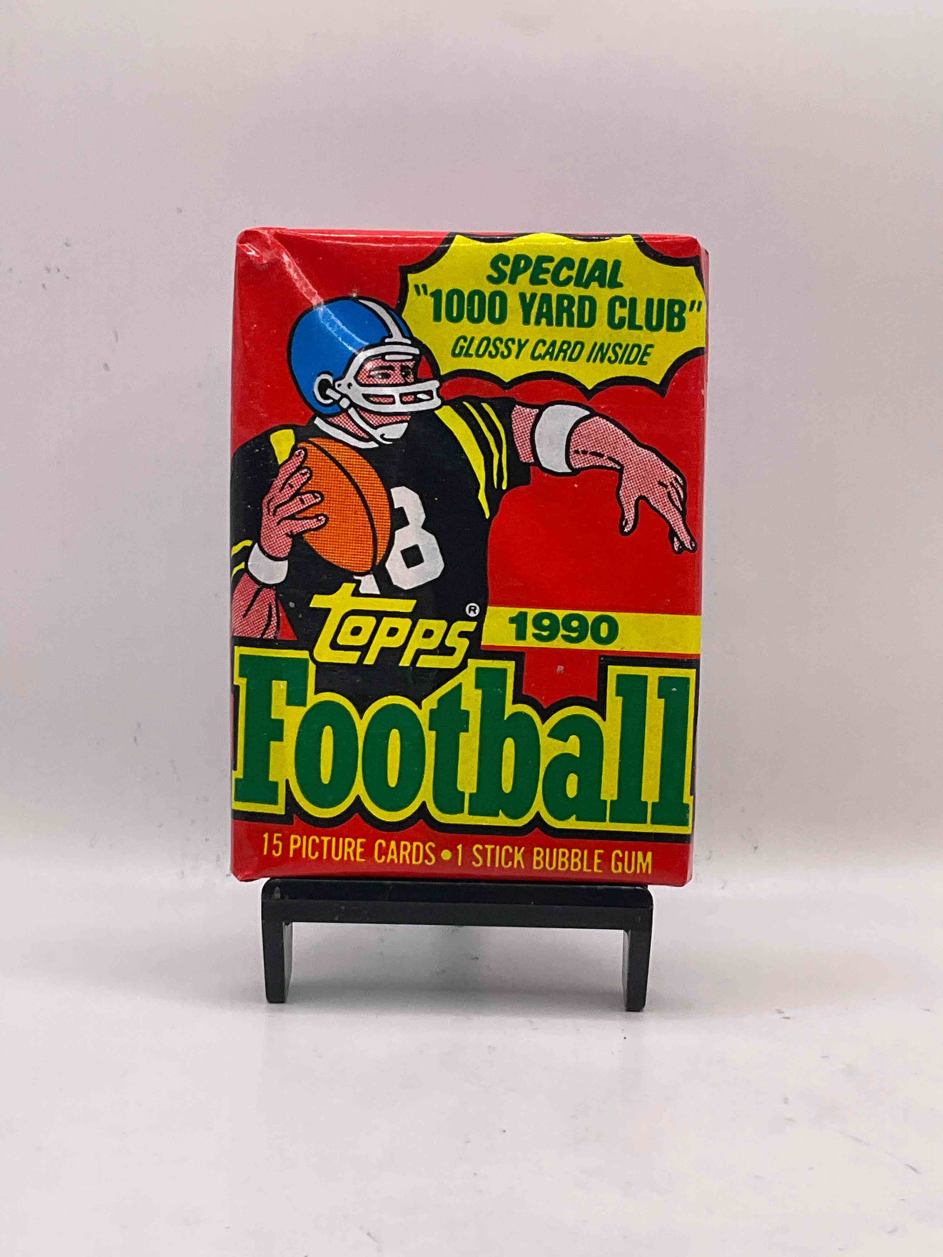 1990 Topps Football Unopened Sports Card Wax Pack, Direct From Original Retail Box! Getting Hard To Find! Search For Early Barry Sanders & Jerry Rice & So Much More!