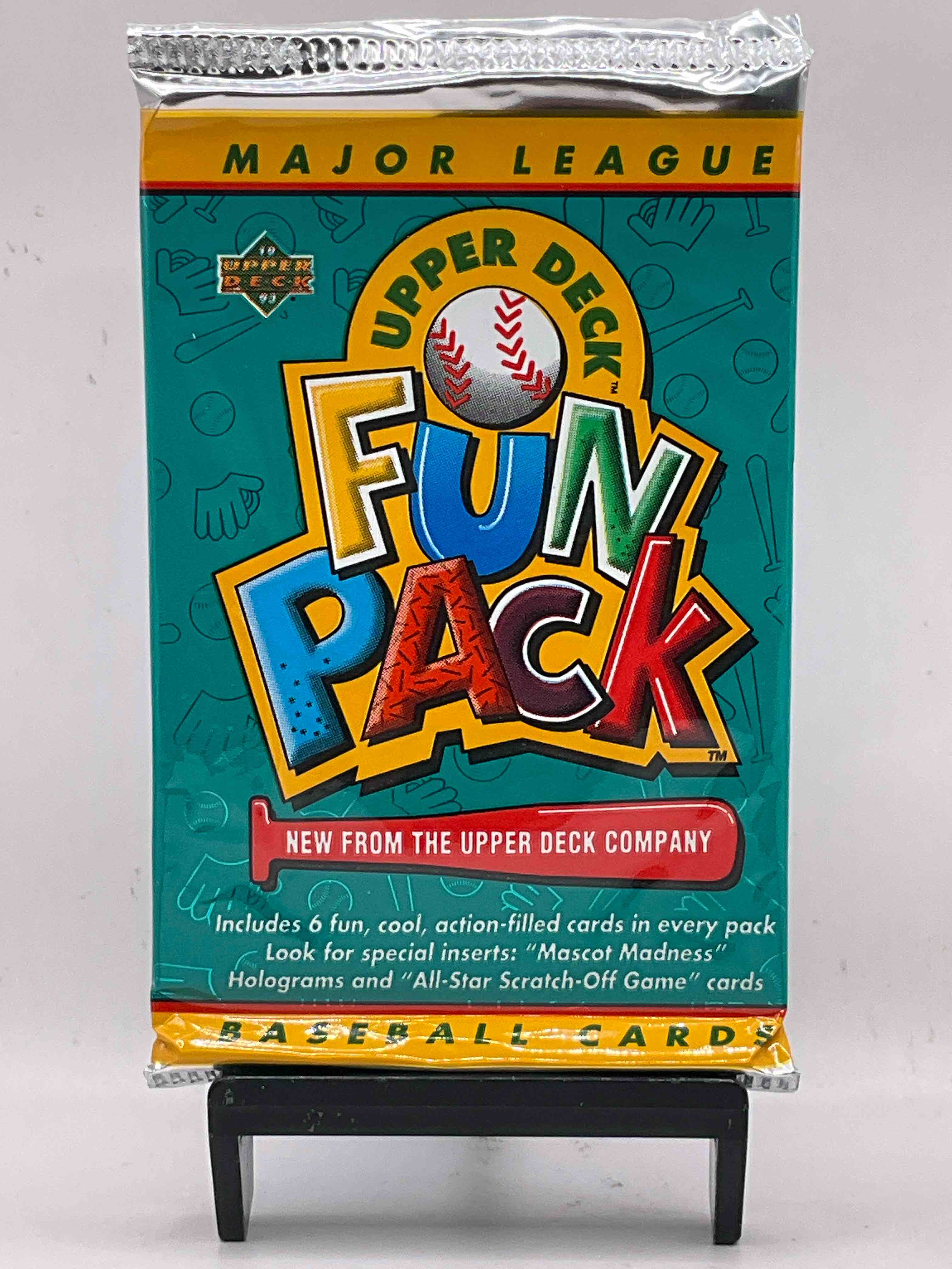 1993 Upper Deck Baseball Fun Pack! Look For Special Edition Holograms, Mascot Madness Cards & More! 90’s Baseball! Straight From Box!