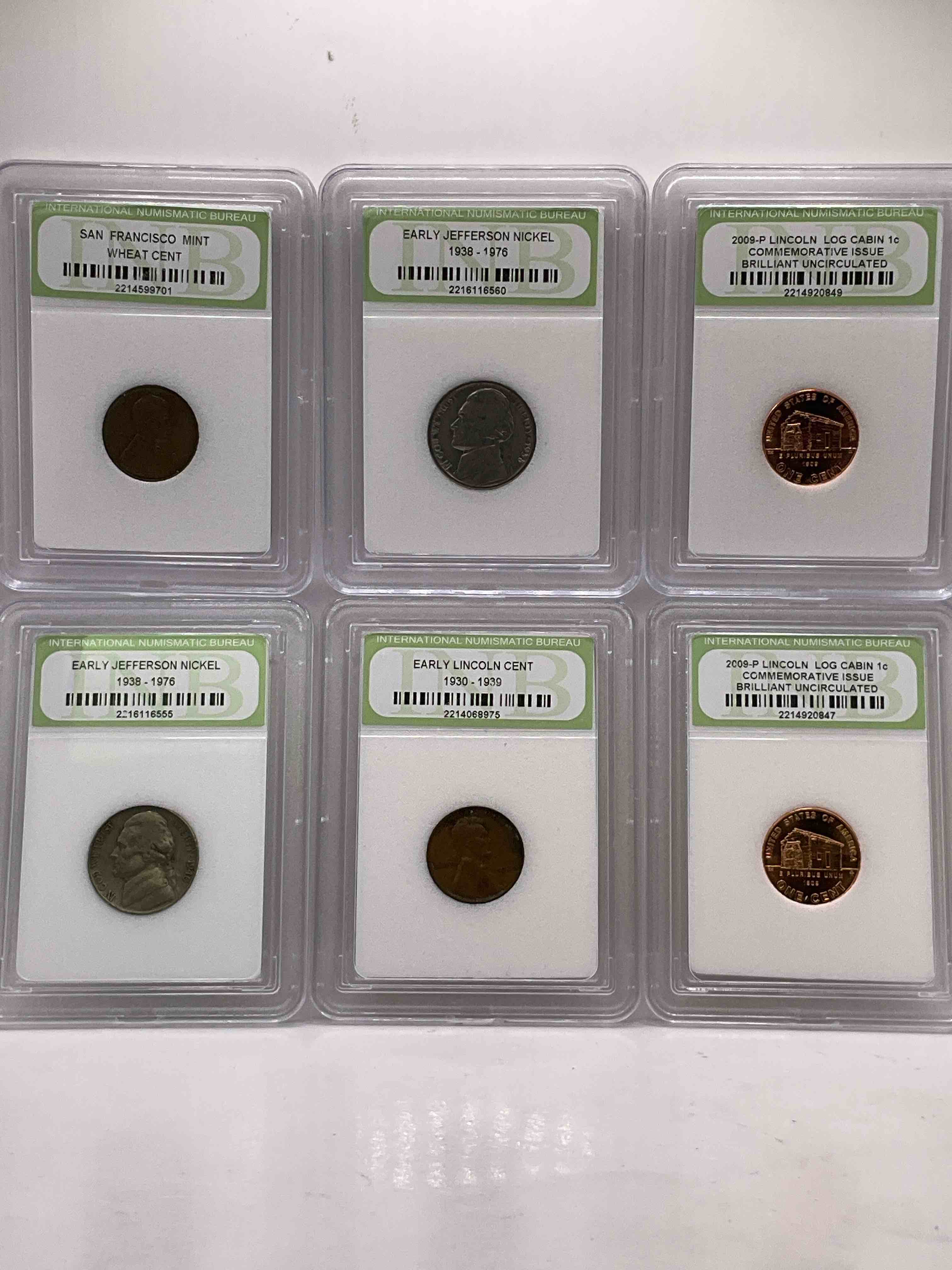 Collector's Dream! Six Different Rare, Slabbed U.S. Collector Coins In Certified/Catalogued Protective Slab Cases! A Great Way to Build An Incredible Collection Of Protected, Rare U.S. Coins! Great For The Coin Fan & Collector!
