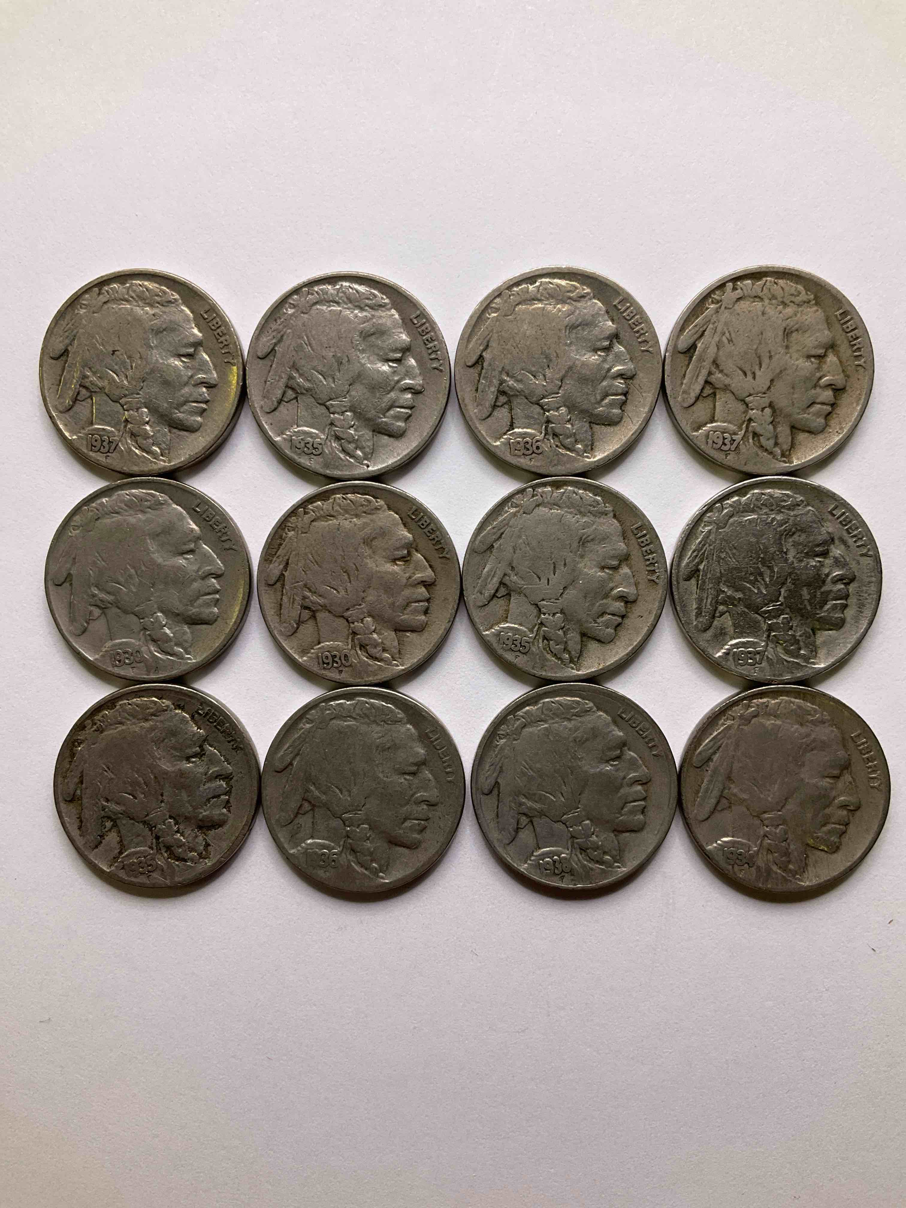 Historic Buffalo Nickels! Indian Head Buffalo Nickels Were Minted From 1913 To 1938 & Have Become A Favorite For Coin Collectors Around The World! Own Pieces Of American History With These Cool Indian Head Buffalo Nickels In Circulated Condition, Most With Visible Dates Which Is Very Rare For Buffalo Nickels!