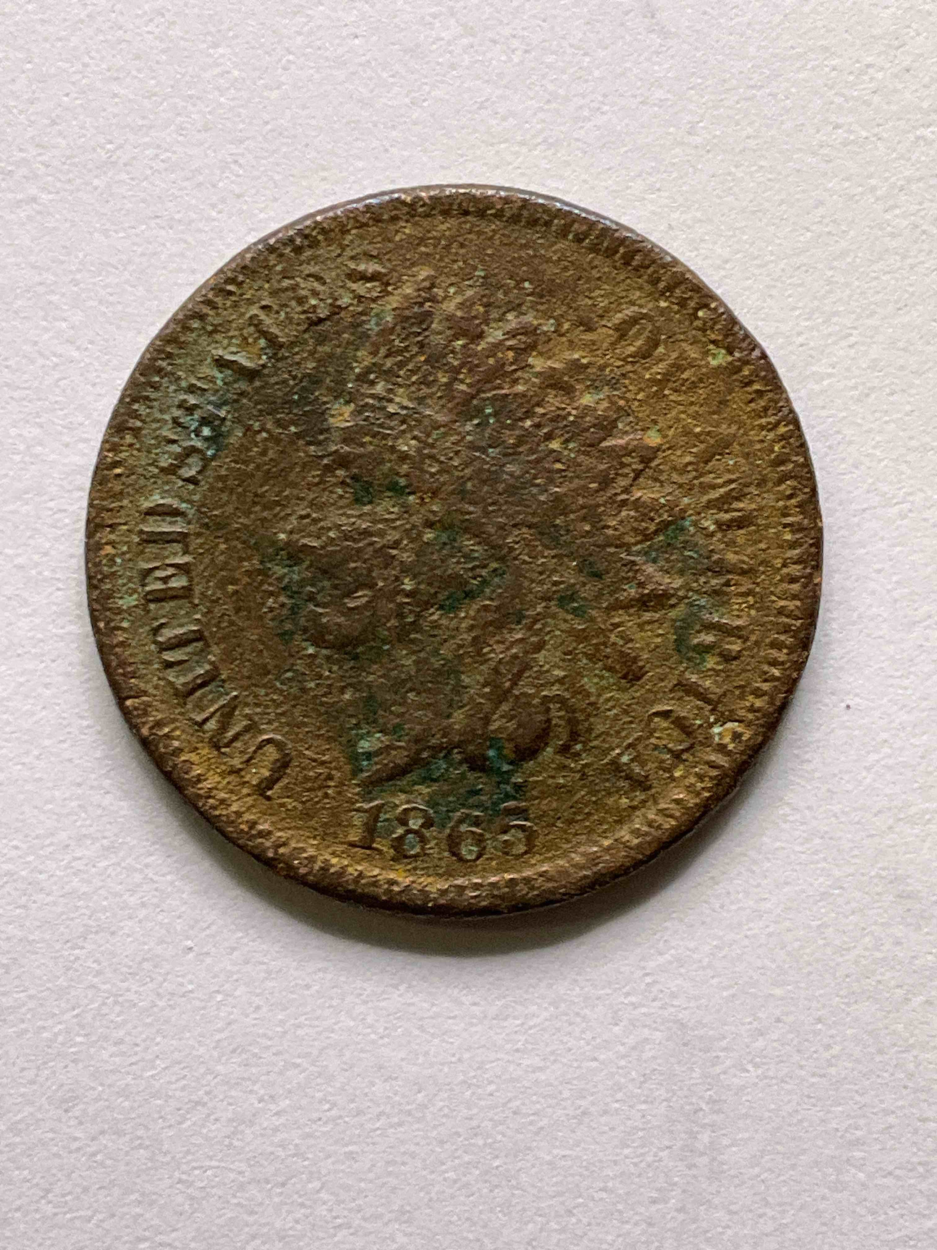 Civil War Treasure Indian Head Penny! This Gorgeous U.S. Penny Was Minted In 1865, Right At The End Of The Civil War & Has Become A Serious Collector Item! The "Indian Head" Design Is Actually A Representation Of Lady Liberty Wearing An Indian Headdress. Here Is A Beautiful, Well-Kept Example Representing A Very SpeciaL Year! Great For Collecting, Investing & Learning History, & Rare With A Visible Date!