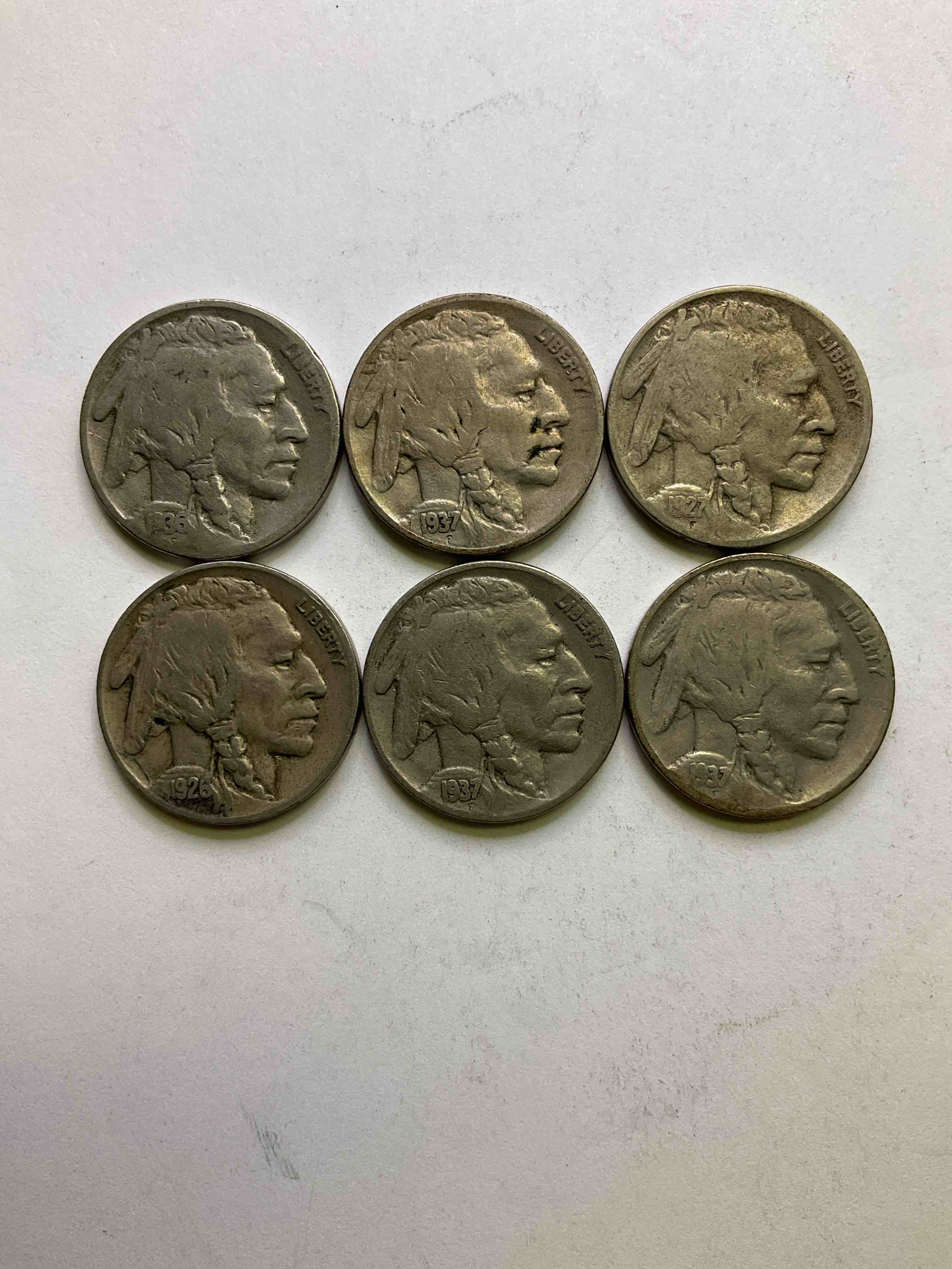Historic Buffalo Nickels! Indian Head Buffalo Nickels Were Minted From 1913 To 1938 & Have Become A Favorite For Coin Collectors Around The World! Own Pieces Of American History With These Cool Indian Head Buffalo Nickels In Circulated Condition, Most With Visible Dates Which Is Very. Rare For Buffalo Nickels!