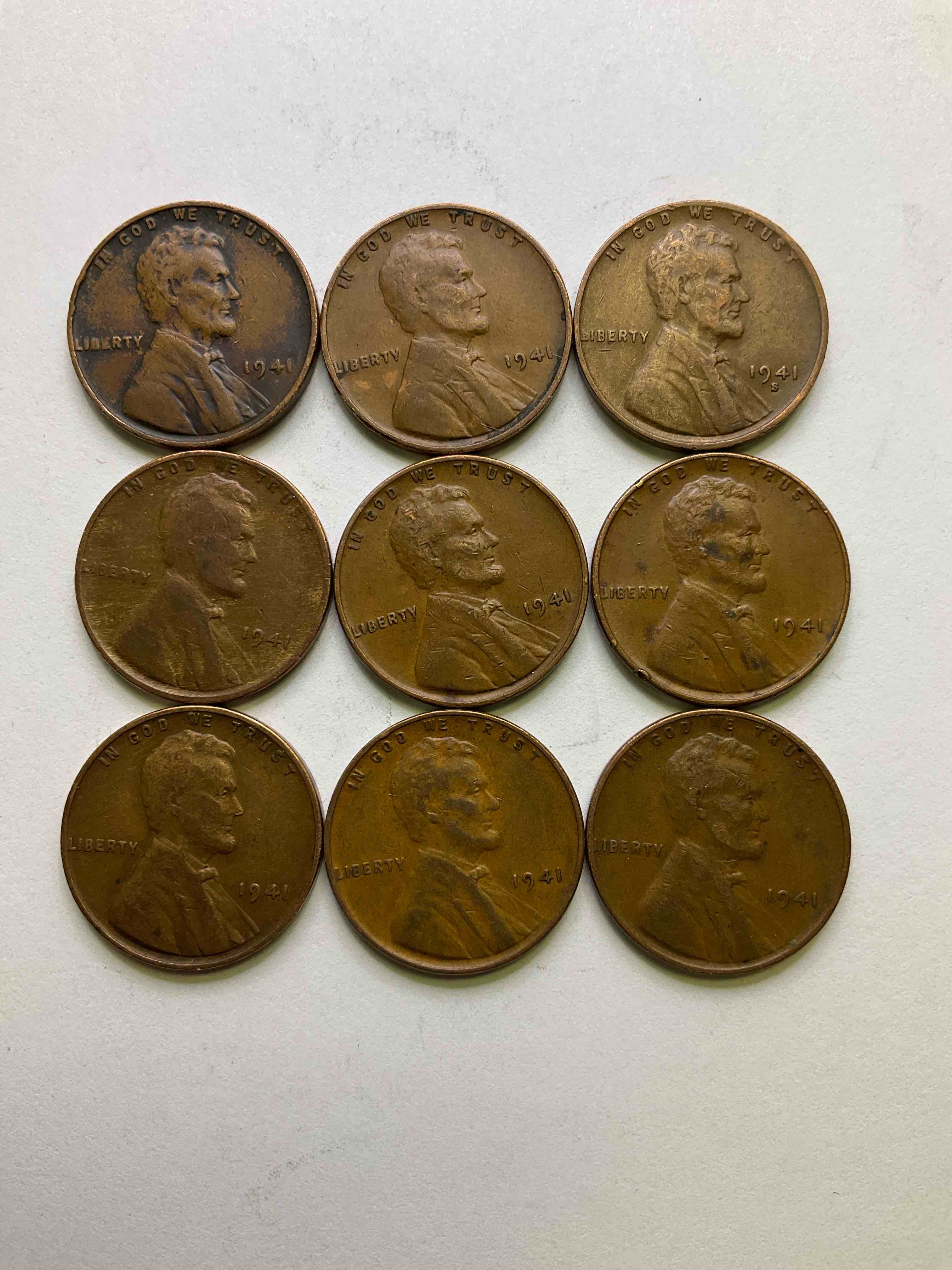 1941 WWII History! Check Out These Incredible Lincoln Pennies From The Year That Will Live In Infamy... 1941 When On Dec 7 Pearl Harbor Was Bombed & America Entered World War 2! Nearly Impossible To Collect & Incredible Pieces Of History!