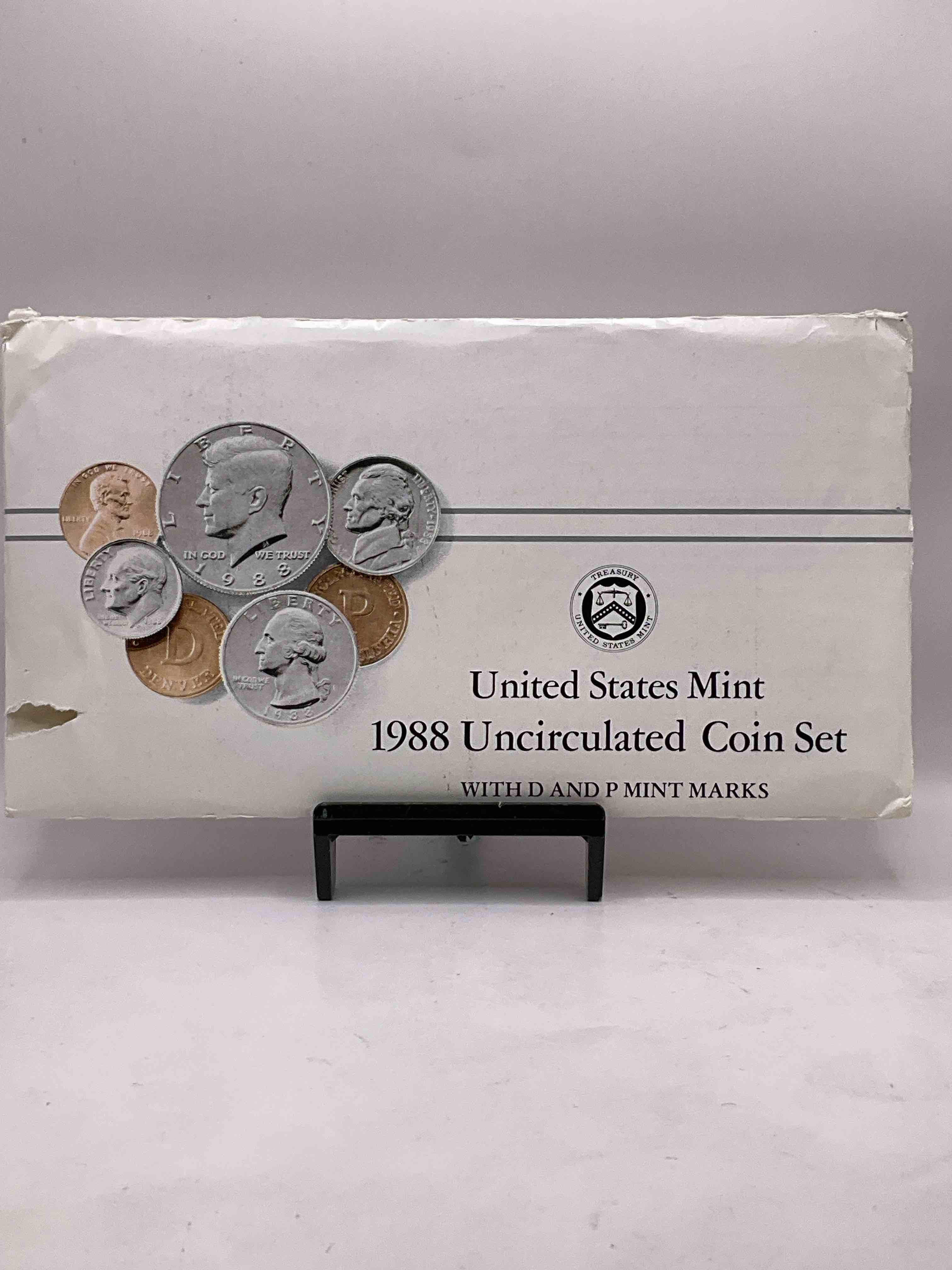 Height Of The 80's! 1988 Full Mint Set! This Set Comes With Philadelphia and Denver Mint Marks & Other Awesome Coins!