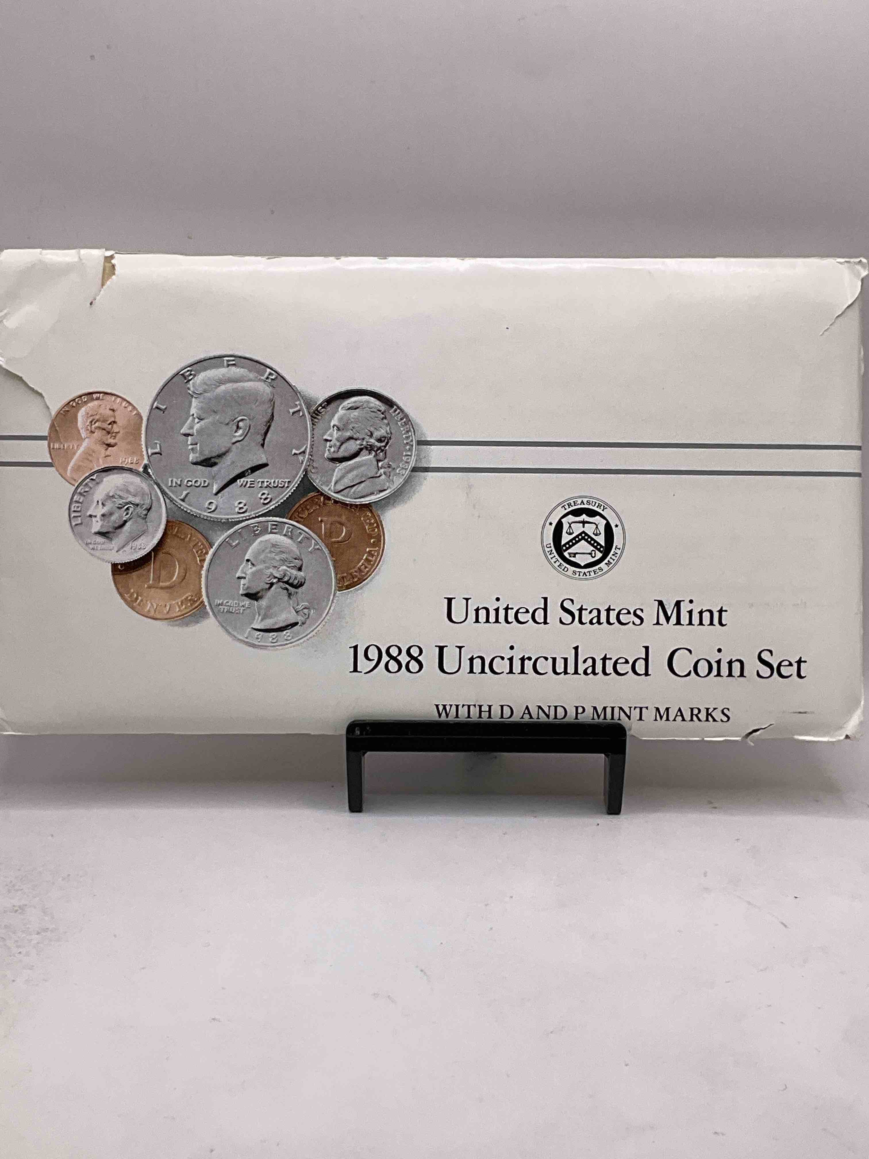Height Of The 80's! 1988 Full Mint Set! This Set Comes With Philadelphia and Denver Mint Marks & Other Awesome Coins!