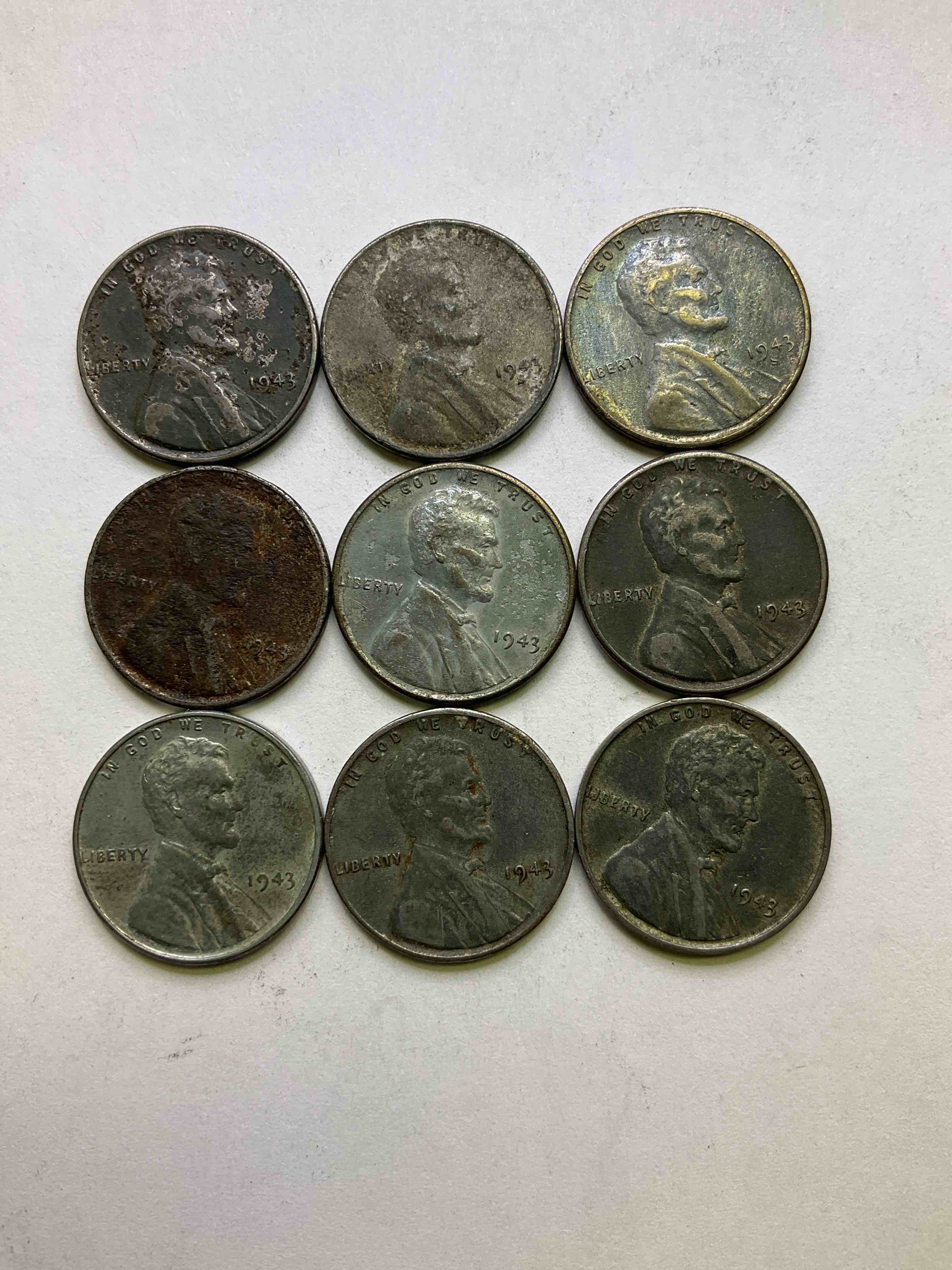 1943 World War Il History! Did You Know That In 1943 Copper Was So Valuable For Making Ammunition That The U.S. Treasury Made Pennies Out Of Steel?! 1943 STEEL Pennies Have Become Valuable, Rare Collector Items! Up For Auction Are Rare WWII Steel Pennies Appearing Circulated. Own Pieces Of World War Il History That Are An Awesome Investment!