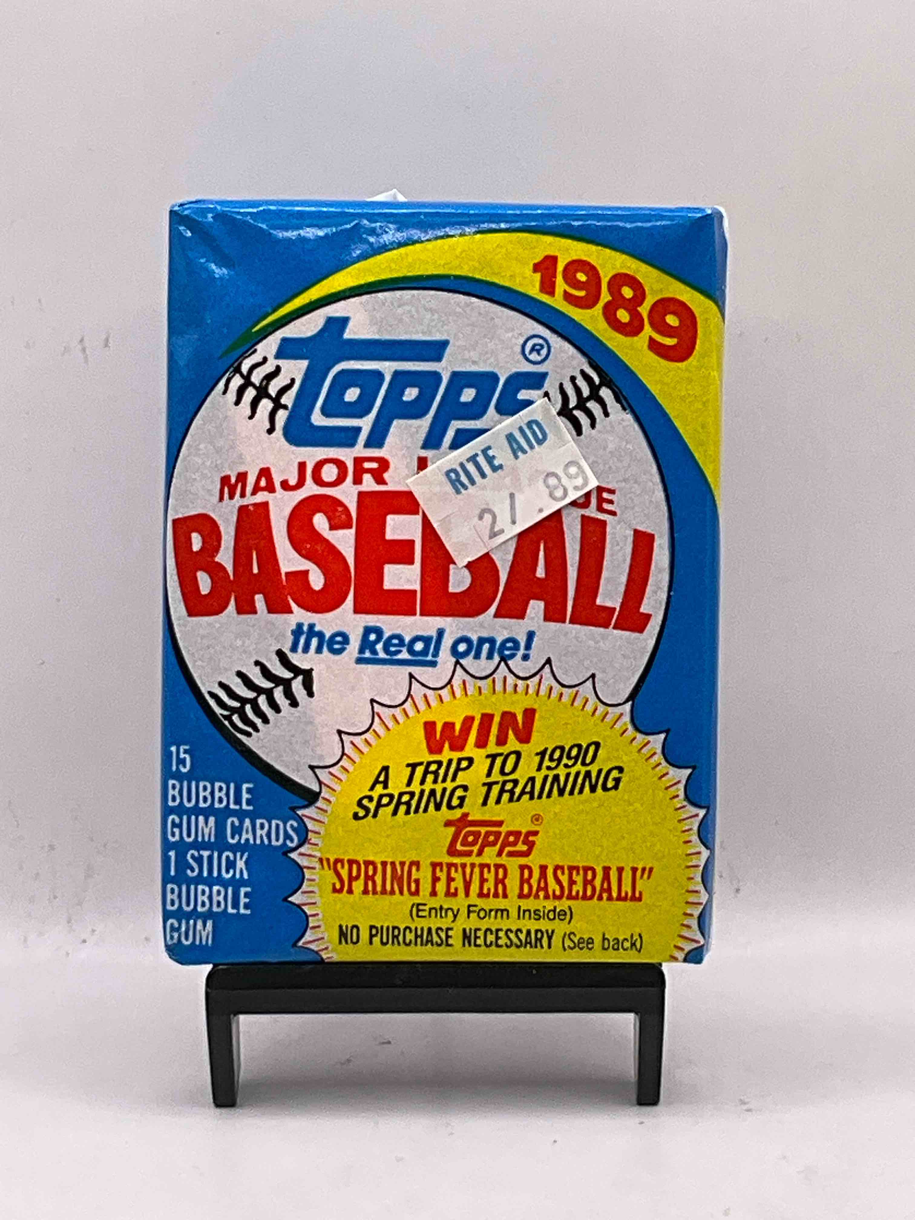 Sanders & Johnson Rookies!? 1989 Topps Baseball Unopened Sports Card Collectible Wax Packs! Direct From Original Retail Case! Search For Valuable Deion Sanders & Randy Johnson Rookies!