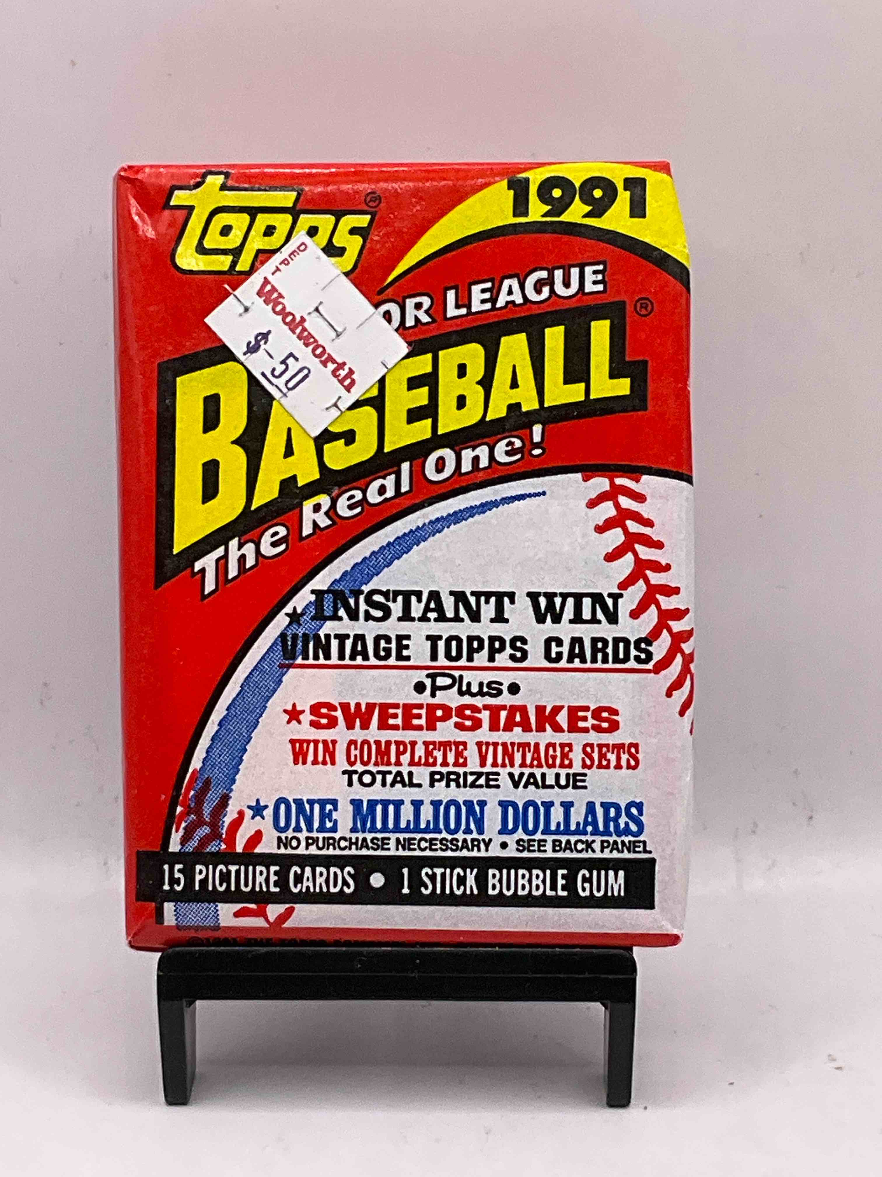 1991 Topps Baseball 15 Card Unopened Packs, Straight From Box! Search For Ken Griffey Jr Cards, Bo Jackson Cards & Other 80s & 90s Stars! Perfect Baseball Packs! 