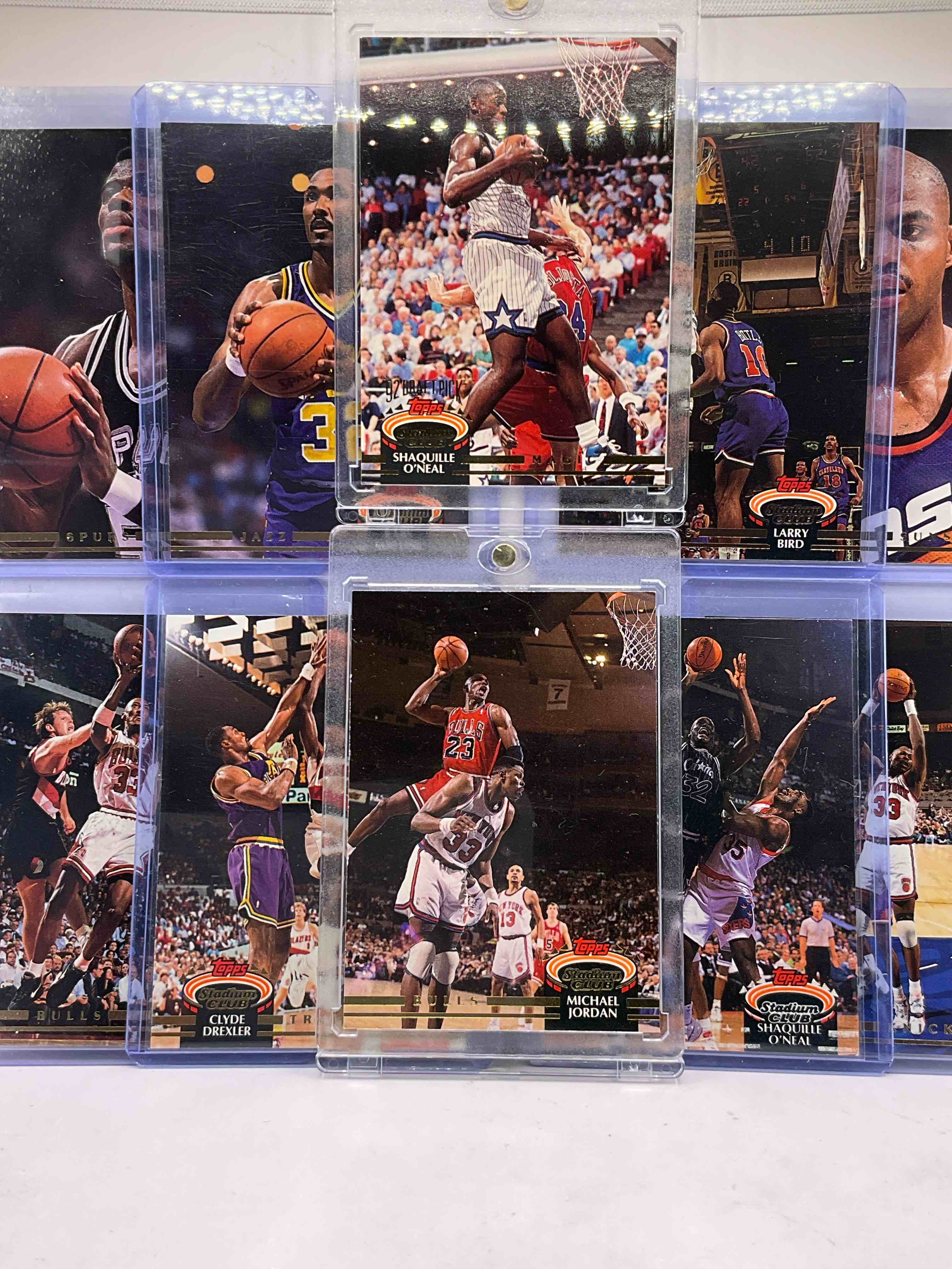 1992-93 Topps Stadium Club Insane 50 Card Lot! Shaquille O’Neil Rookie Cards! Michael Jordan Dunking Card, Larry Bird, Magic Johnson, Scottie Pippen, Charles Barkley, Karl Malone, David Robinson & More! Crazy TSC Card Lot!