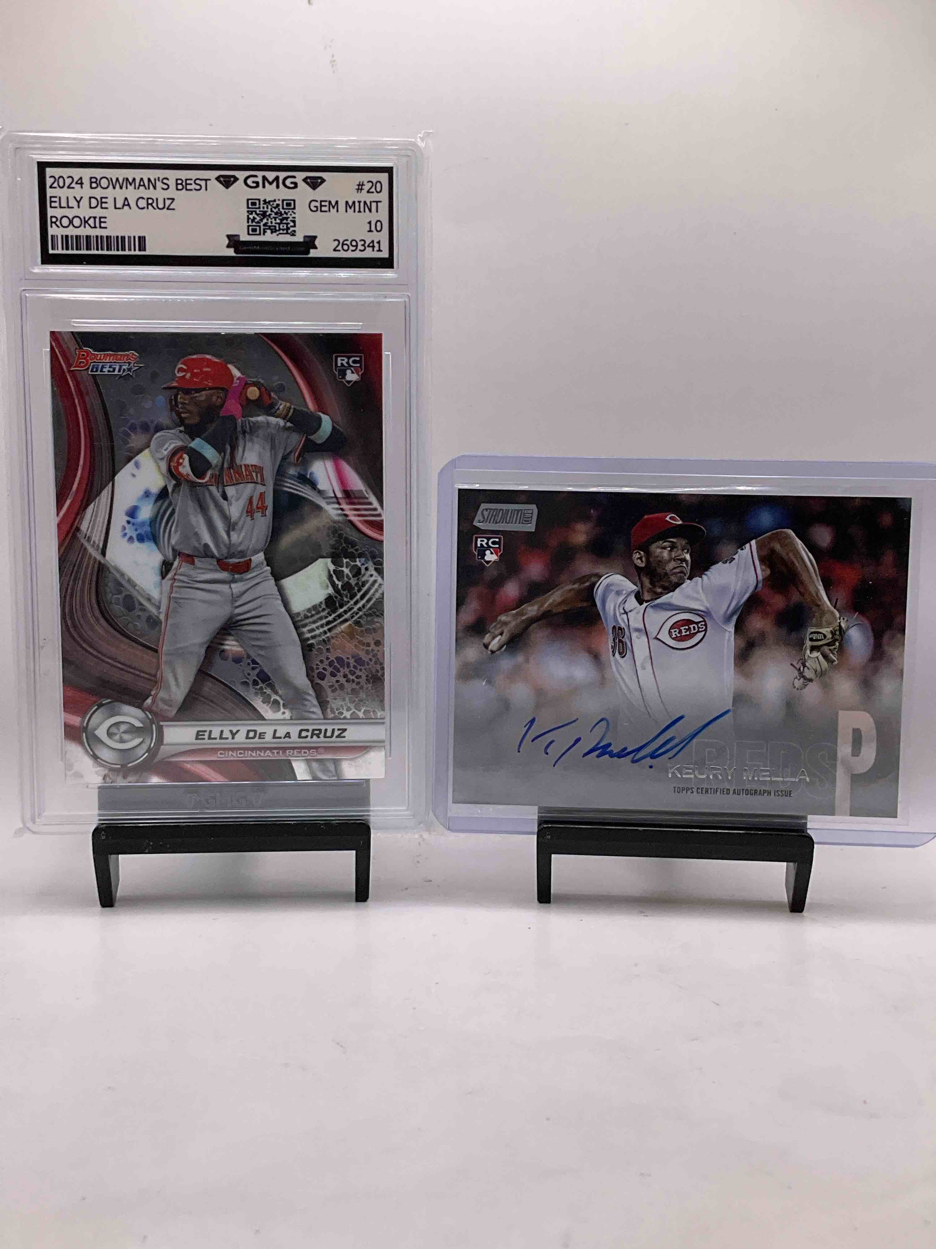 Gem Mint 10 Elly De La Cruz 2024 Bowman’s Best ROOKIE! Signed Keury Mella Rookie Stadium Club Card! Elly De La Cruz Rookie, CES Rookie, Abbott Rookie & More! Vintage & New! 50 Card! 