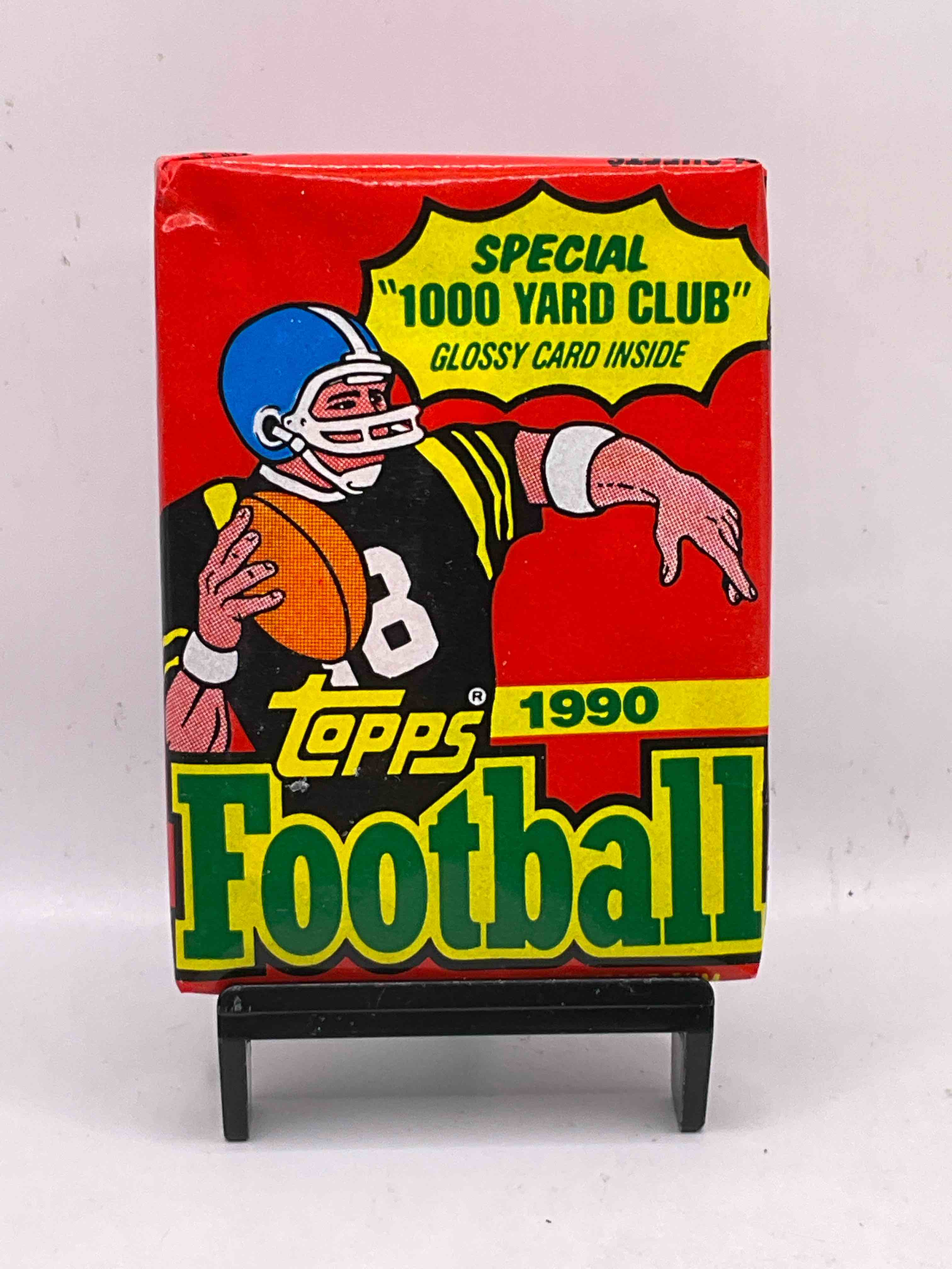 Joe Montana, Emmitt Smith & Barry Sanders!? 1990 Topps Football Unopened Sports Card Wax Pack, Direct From Original Retail Box! Getting Hard To Find! Search For Early Barry Sanders & Jerry Rice & So Much More!
