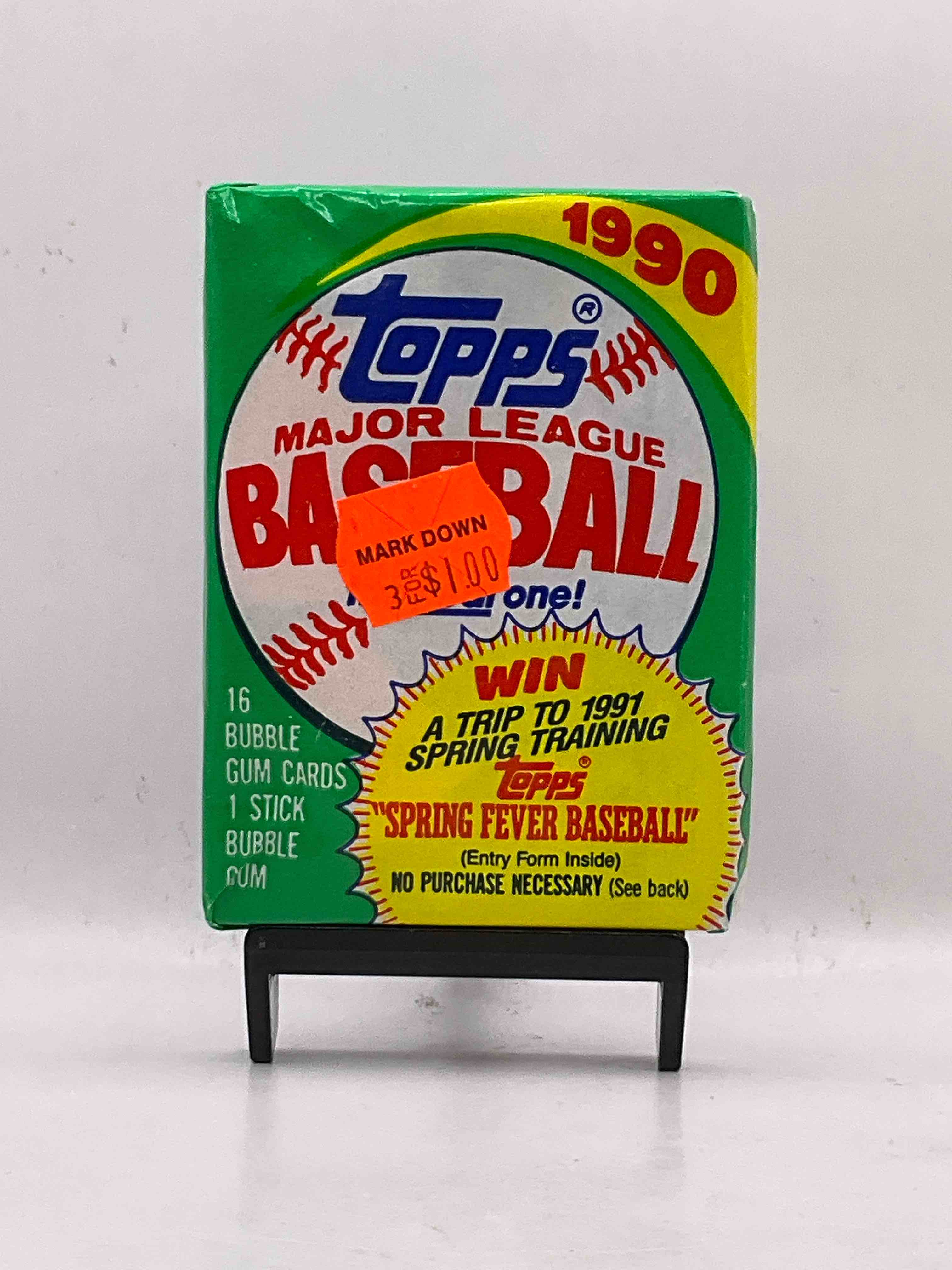 1990 Topps Baseball Unopened Sports Card Wax Pack, Direct From Original Retail Case! Search For Card Collectibles Like “The Big Hurt" Frank Thomas Valuable Rookie & Error Cards (Error Cards Valued At $1,000 And Up!), & Early Ken Griffey Jr. All Star Rookie Card #336 (PSA 10 Value $350+) & So Much More!