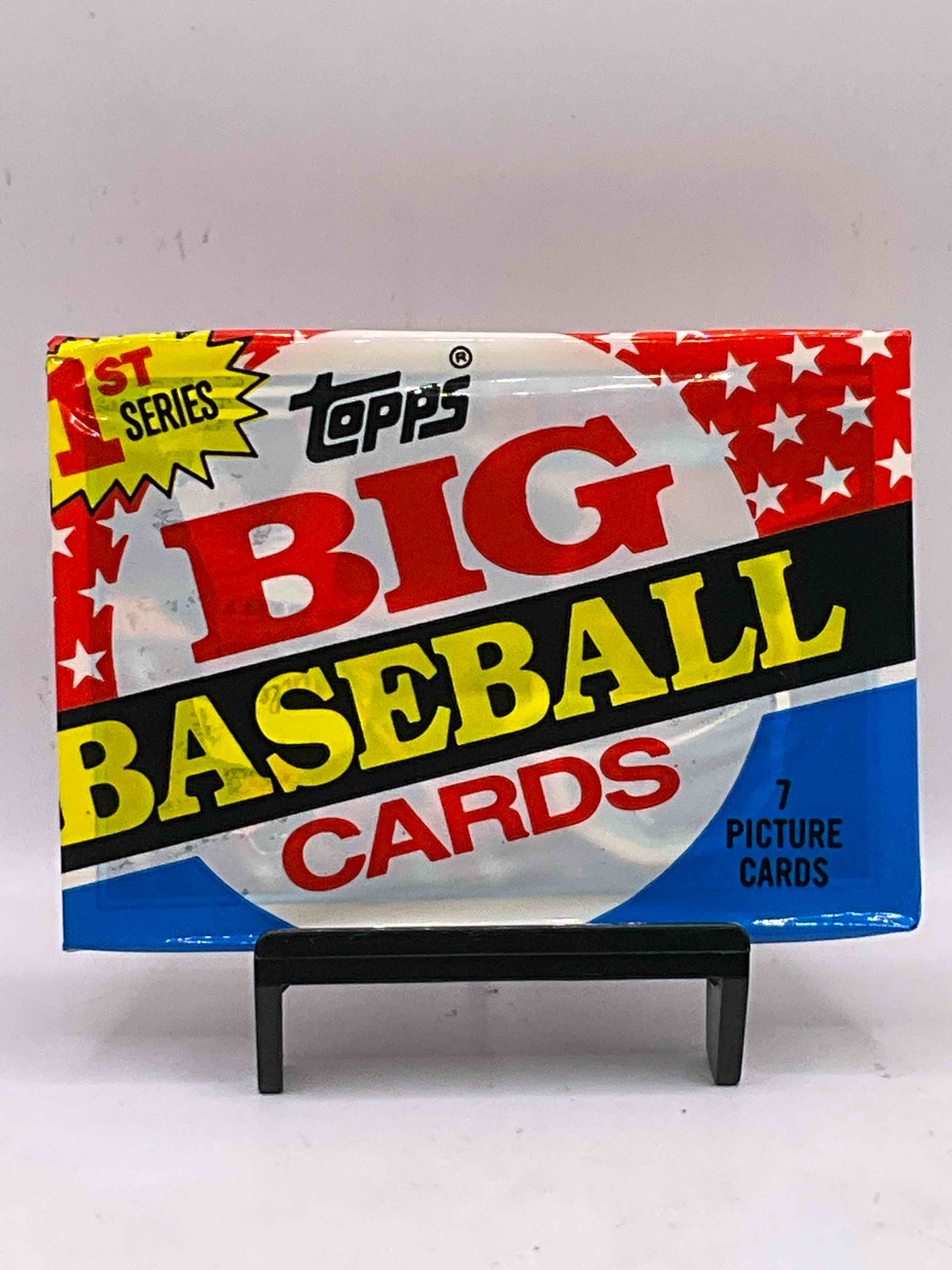 1989 Big Baseball! Here's Something For Nostalgia Fans! 1989 Topps Big Baseball Sealed Card Pack, 1st Series, Direct From Original Retail Case! 1989 Year Hard To Find! Search For Valuable Cards From Don Mattingly, Mark McGwire & Barry Bonds!