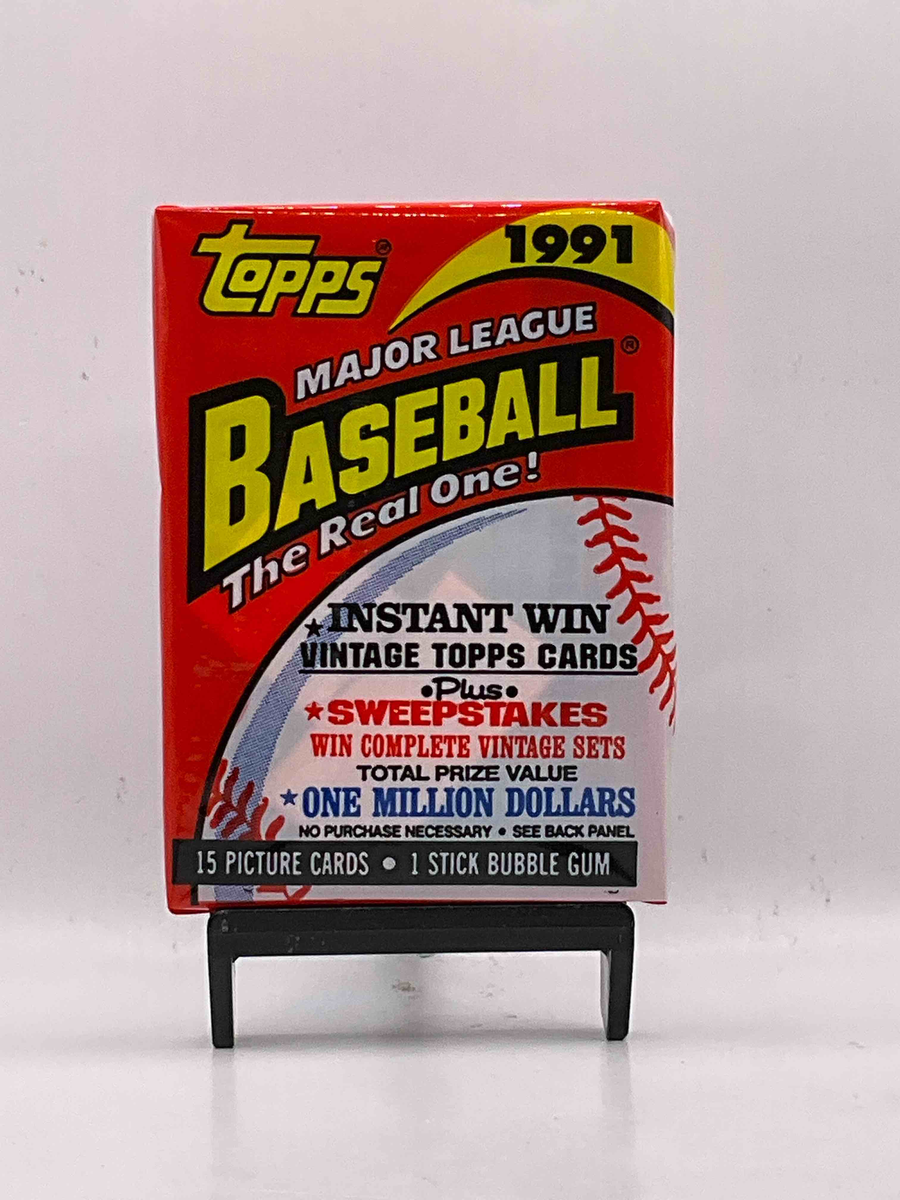 1991 Topps Baseball 15 Card Unopened Packs, Straight From Box! Search For Ken Griffey Jr Cards, Bo Jackson Cards & Other 80s & 90s Stars! Perfect Baseball Packs! 