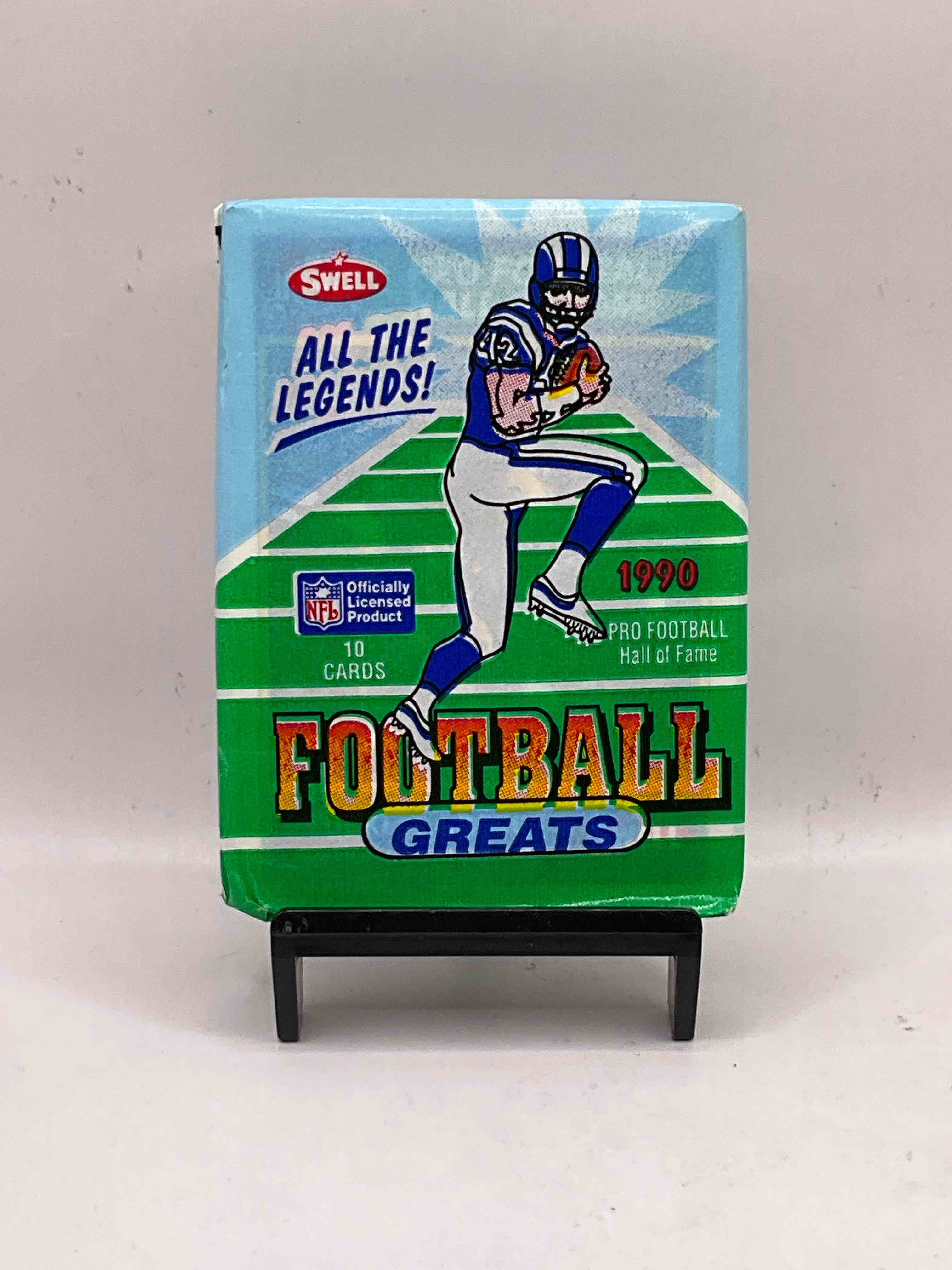 Blast From The Past! 1990 Football Greats! Pro Football Hall Of Fame Cards! Legends From Way Back When! Look For Terry Bradshaw, Gale Sayers, Dick Butkus, Joe Namath & So Many More Iconic & Insane Legends! 