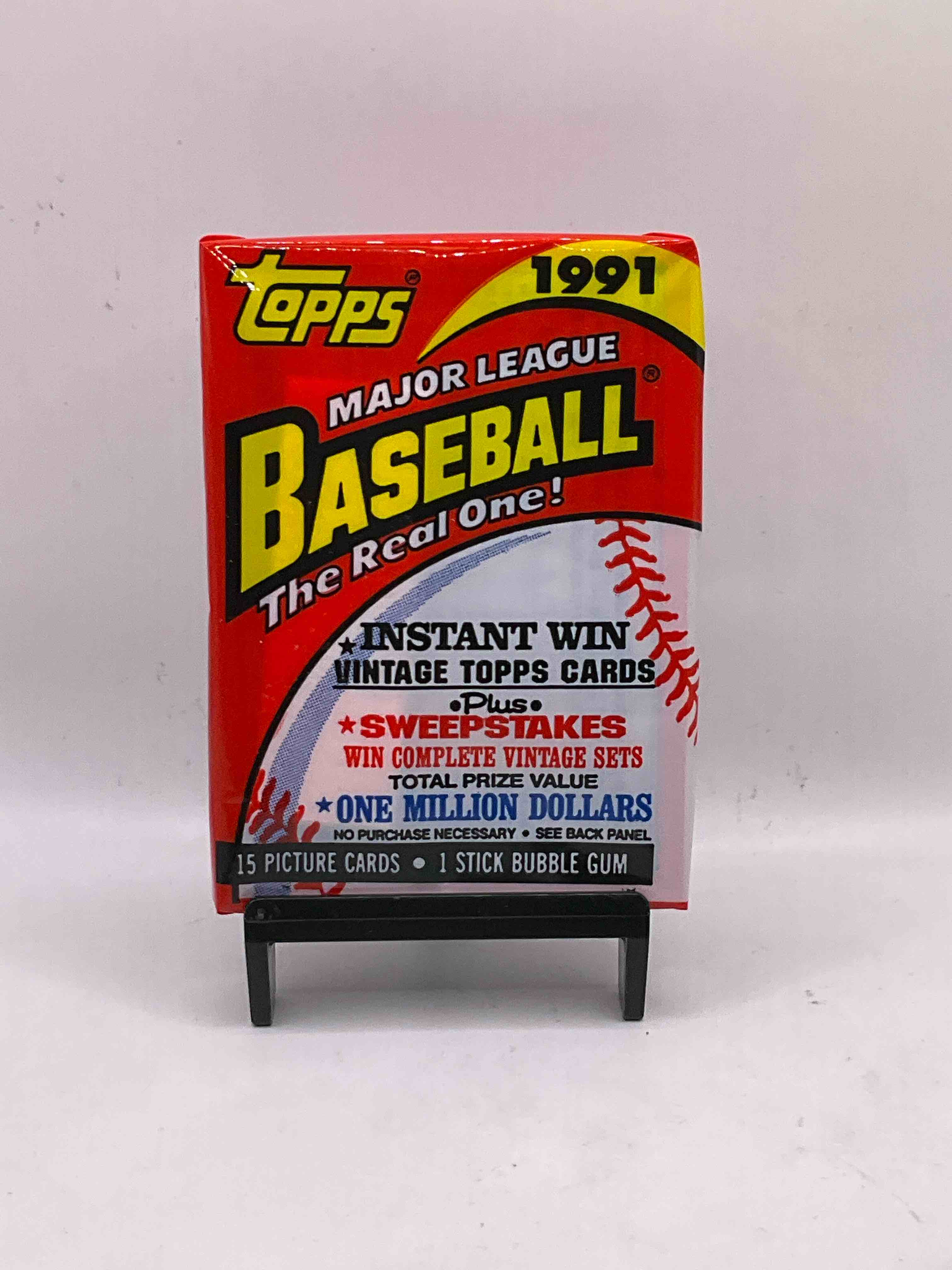 1991 Topps Baseball 15 Card Unopened Packs, Straight From Box! Search For Ken Griffey Jr Cards, Bo Jackson Cards & Other 80s & 90s Stars! Perfect Baseball Packs! 