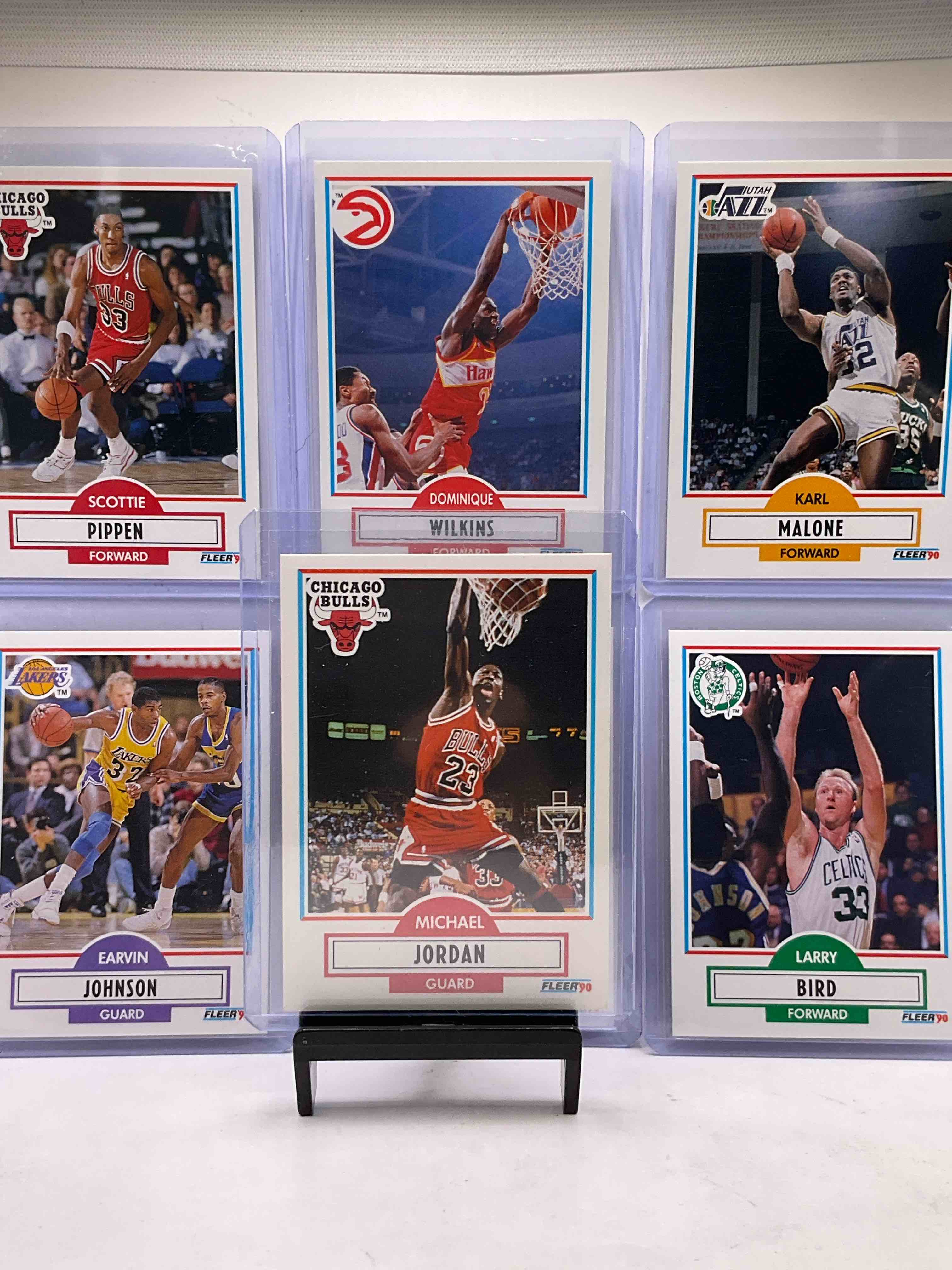 Michael Jordan! 1990 Fleer 50 Card Basketball! The BEST Cards From The Year! Michael Jordan, Scottie Pippen, Magic Johnson , Larry Bird, Dominique Wilkins & More! All Stars, Hall Of Famers, Champions & More, The Perfect Mix Of Miscellaneous ‘90 NBA Variety! 