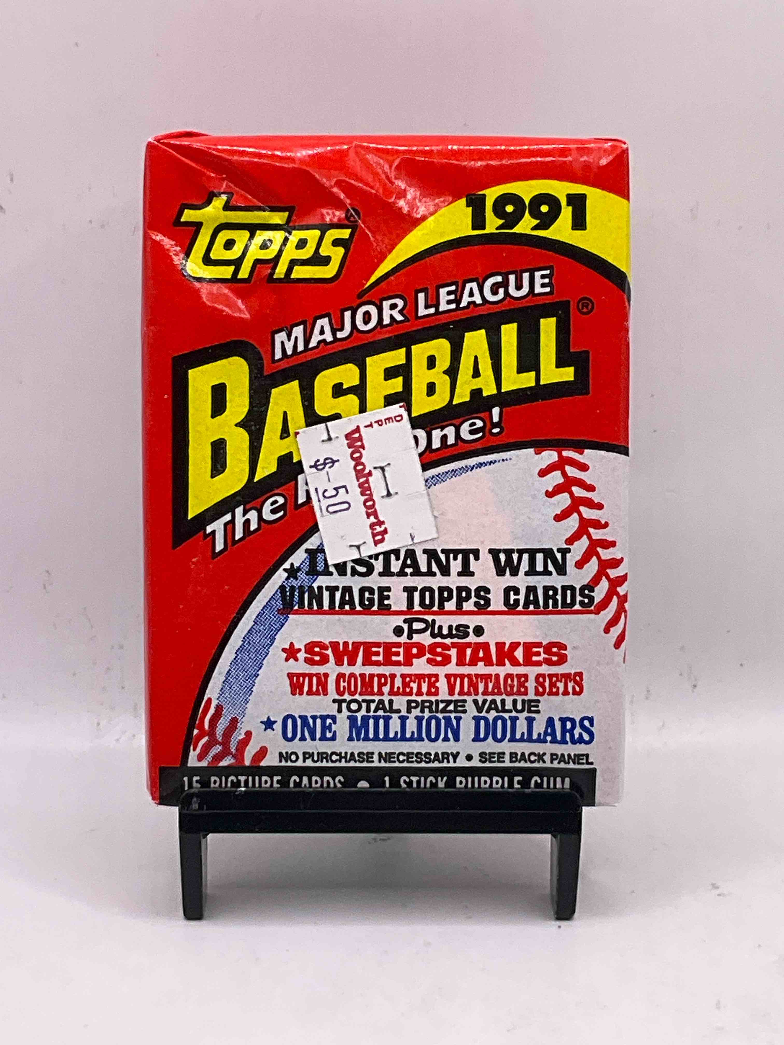 1991 Topps Baseball 15 Card Unopened Packs, Straight From Box! Search For Ken Griffey Jr Cards, Bo Jackson Cards & Other 80s & 90s Stars! Perfect Baseball Packs! 