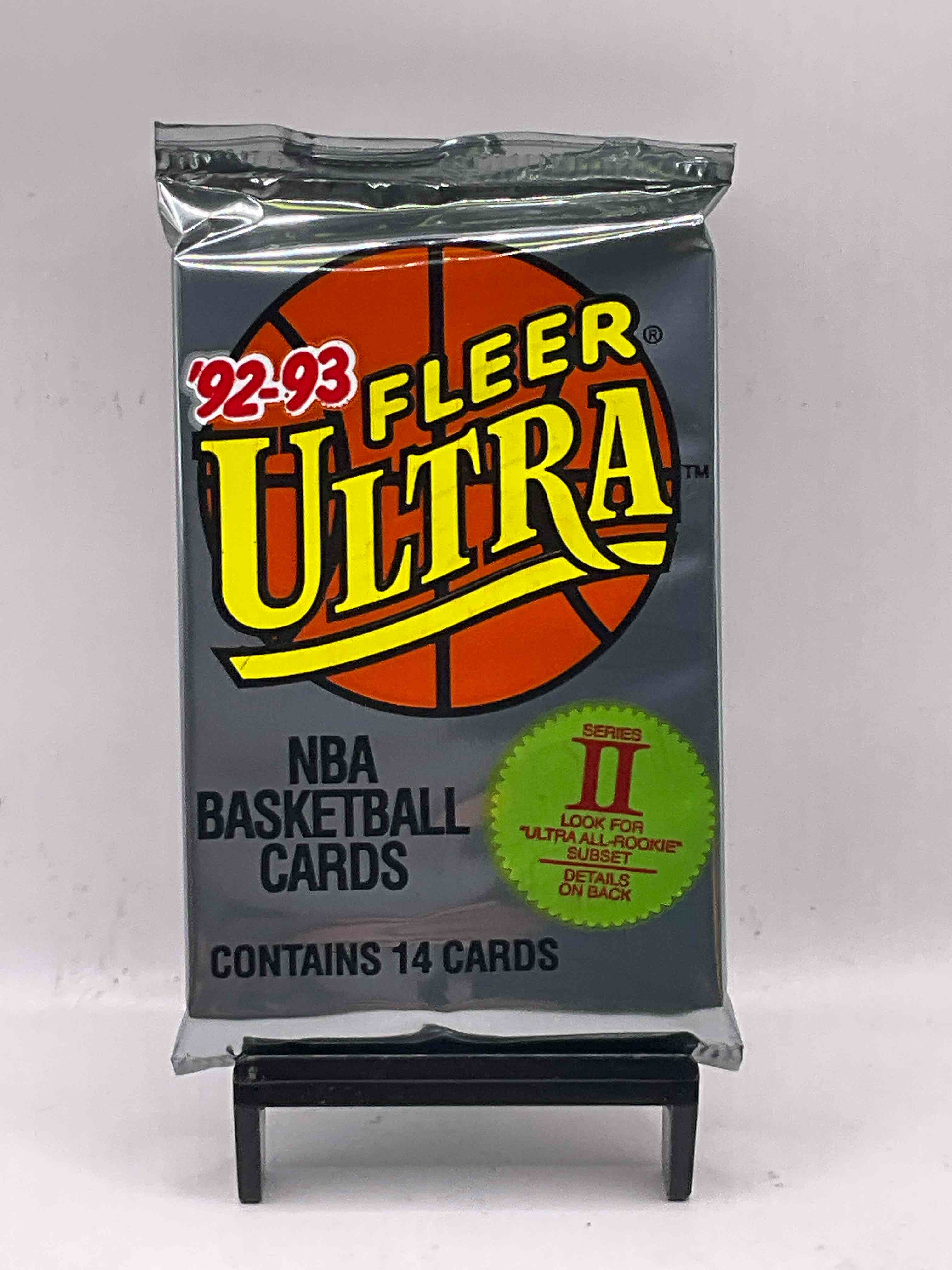 Shaq Rookie!? Awesome 1992/93 Fleer Ultra Series Two NBA Basketball Sealed Card Pack, Direct From Original Sealed Retail Case! Series Two Is A Collectors' Dream Because It's Where To Find Shaquille O'Neals' Rookie Card, As Well As Several Valuable Michael Jordan Cards! Getting Harder & Harder To Find!