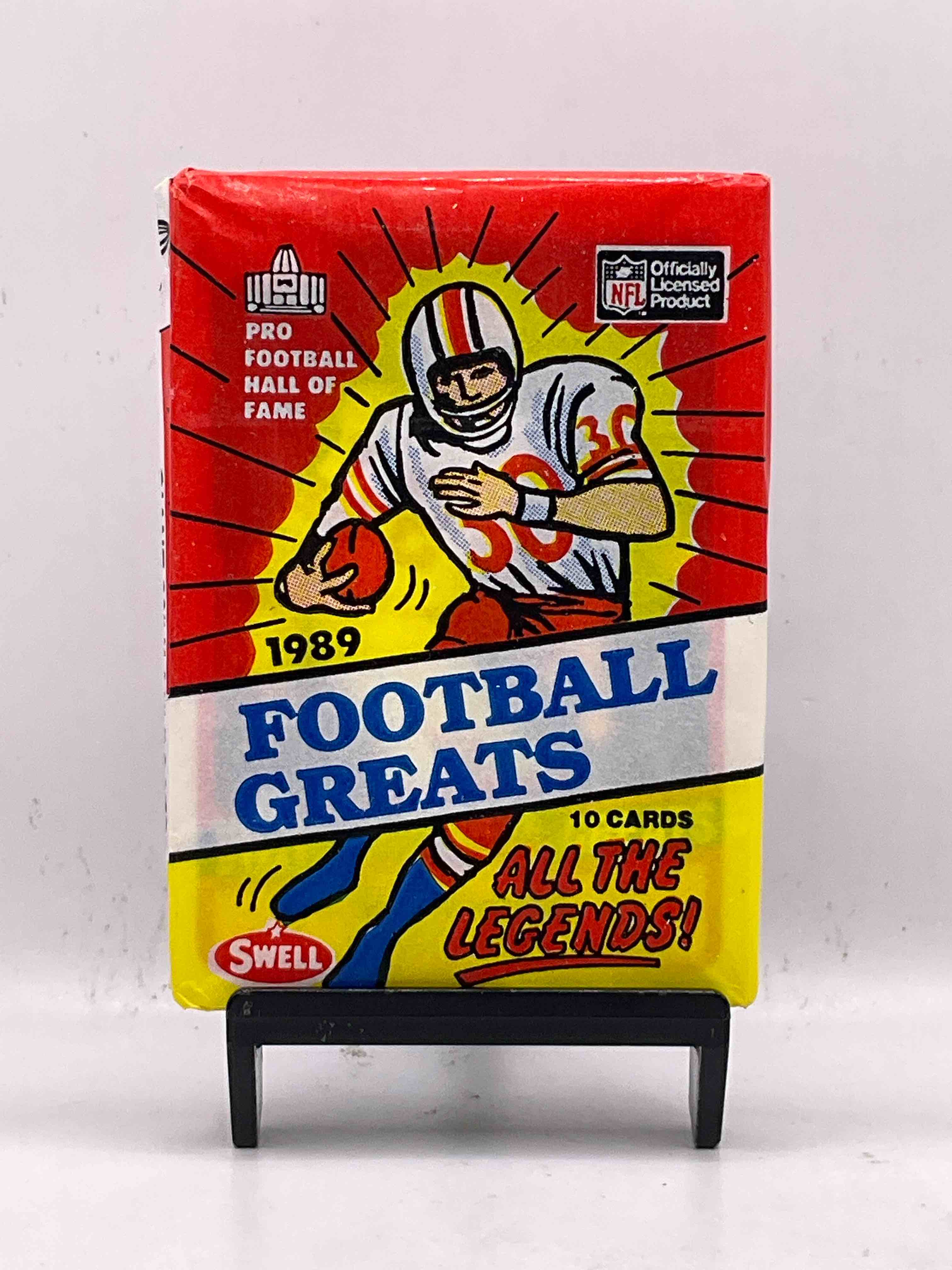 Blast From The Past! 1989 Football Greats! Pro Football Hall Of Fame Cards! Legends From Way Back When! Look For Terry Bradshaw, Gale Sayers, Dick Butkus, Joe Namath & So Many More Iconic & Insane Legends! 