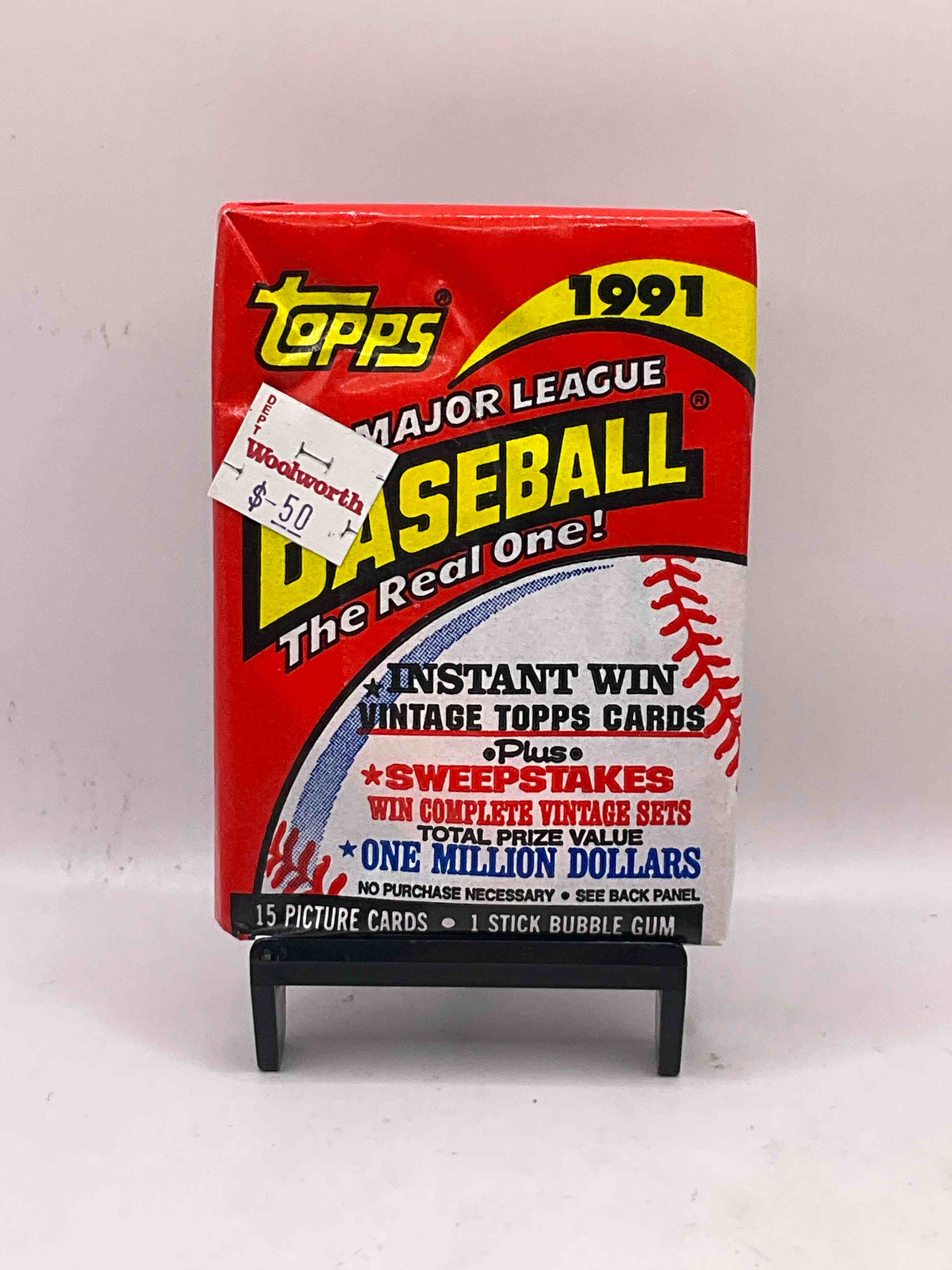 1991 Topps Baseball 15 Card Unopened Packs, Straight From Box! Search For Ken Griffey Jr Cards, Bo Jackson Cards & Other 80s & 90s Stars! Perfect Baseball Packs! 