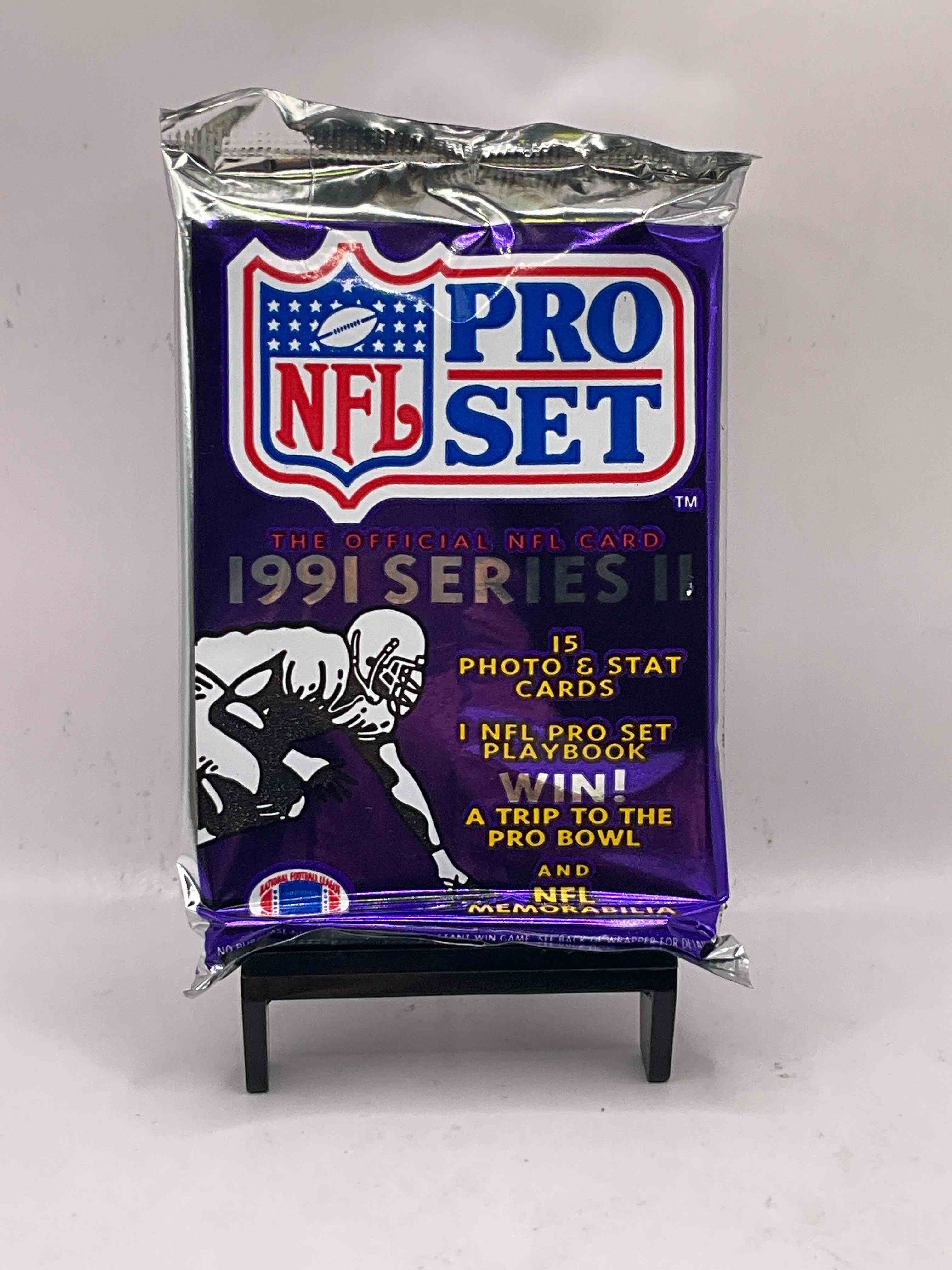 Wow! 1991 Pro Set Football Sealed Card Pack, Direct From Original Retail Case!  Highly Sought After By Collectors As This Year Is Loaded With High Profile Cards! Search For Cards From Barry Sanders, Deion Sanders, Troy Aikman, Michael Irvin & Much More!  Getting Hard To Find!