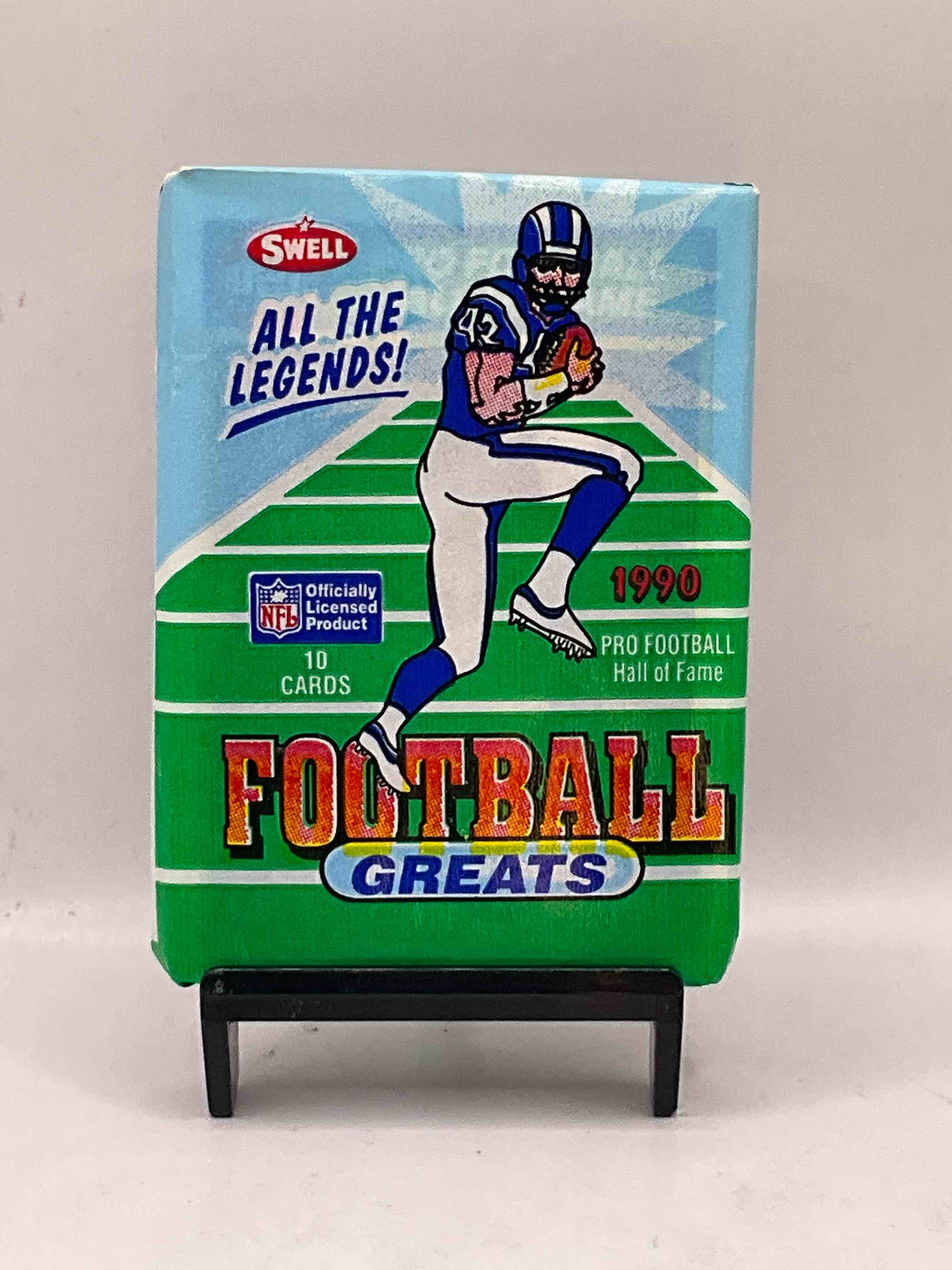 Blast From The Past! 1990 Football Greats! Pro Football Hall Of Fame Cards! Legends From Way Back When! Look For Terry Bradshaw, Gale Sayers, Dick Butkus, Joe Namath & So Many More Iconic & Insane Legends! 