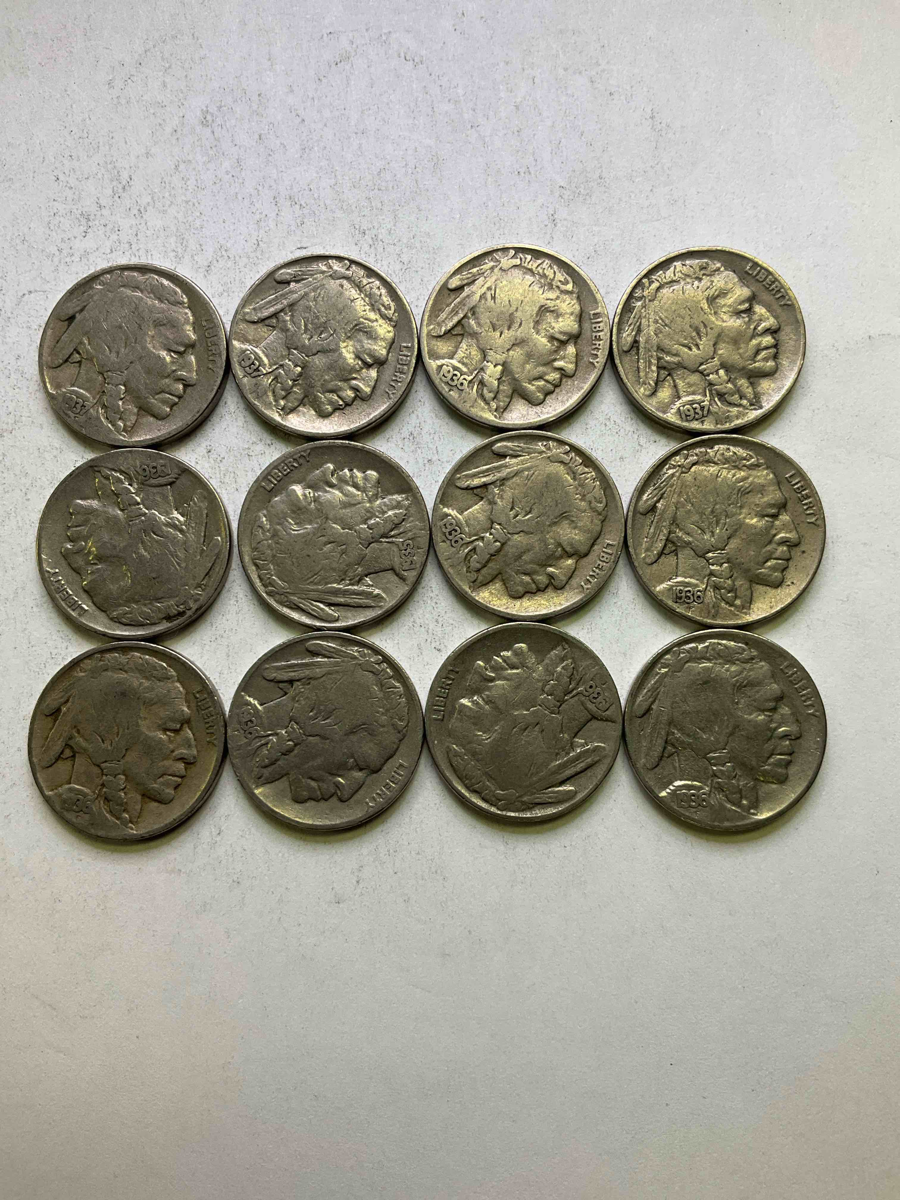 Historic Buffalo Nickels! Indian Head Buffalo Nickels Were Minted From 1913 To 1938 & Have Become A Favorite For Coin Collectors Around The World! Own Pieces Of American History With These Cool Indian Head Buffalo Nickels In Circulated Condition, Most With Visible Dates Which Is Very Rare For Buffalo Nickels!