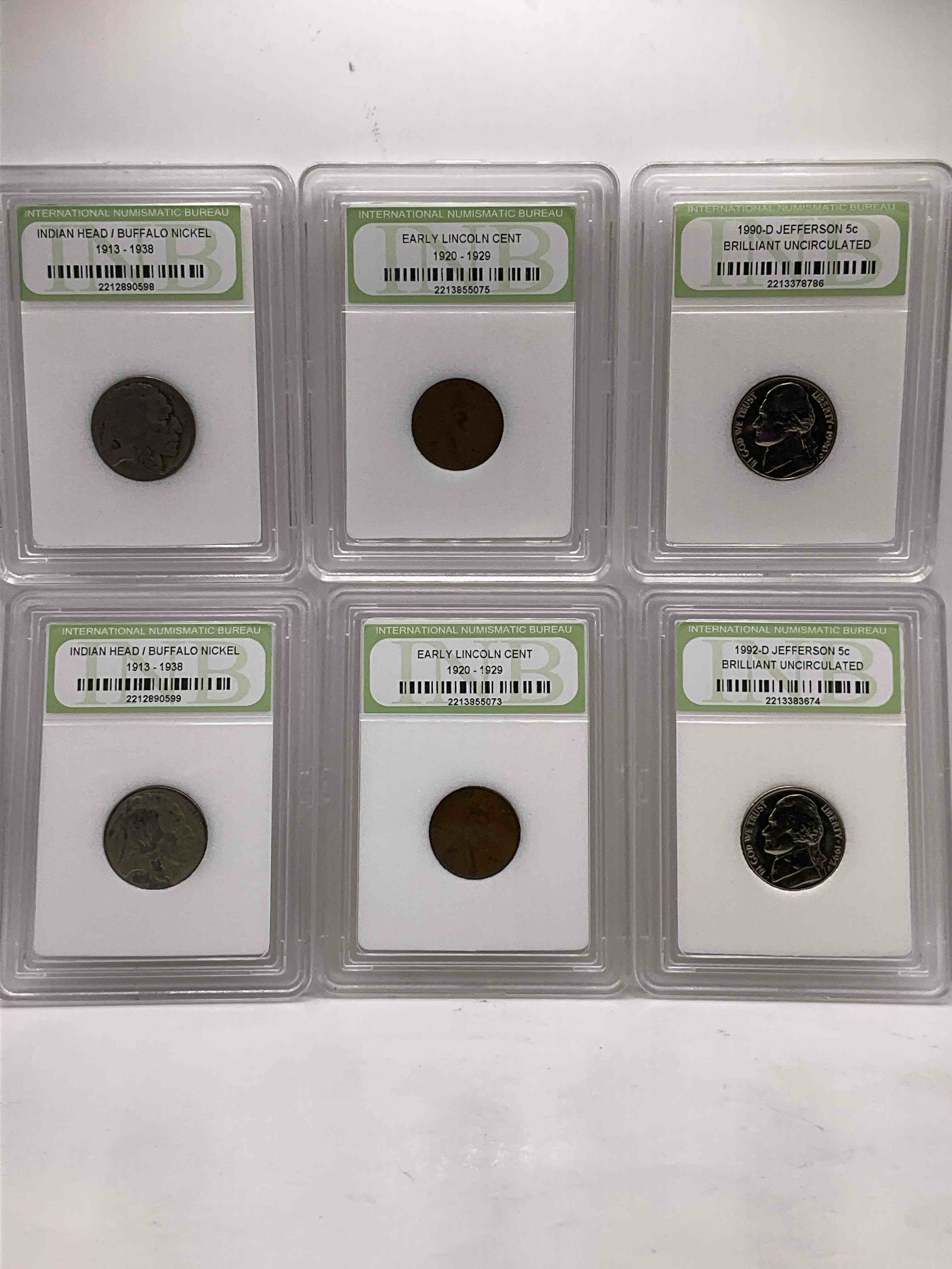 Collector's Dream! Six Different Rare, Slabbed U.S. Collector Coins In Certified/Catalogued Protective Slab Cases! A Great Way to Build An Incredible Collection Of Protected, Rare U.S. Coins! Great For The Coin Fan & Collector!