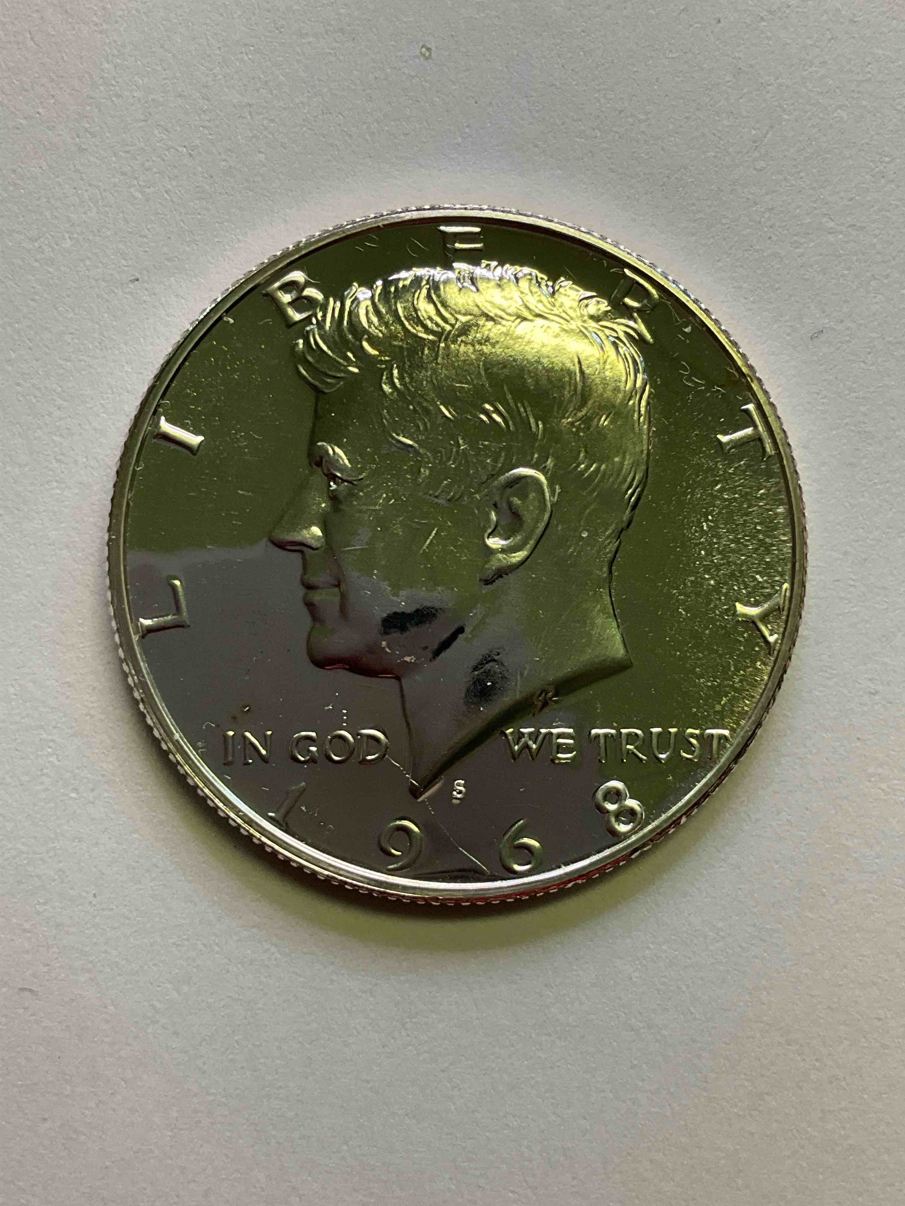 Uncirculated 1968 Kennedy Silver! 1968 Kennedy Half Dollar! Kennedy Half Dollars From 1965-1969 Are 40% Silver, Meaning These Coins Are Minted At 40% Silver Awesome Piece Of American History!