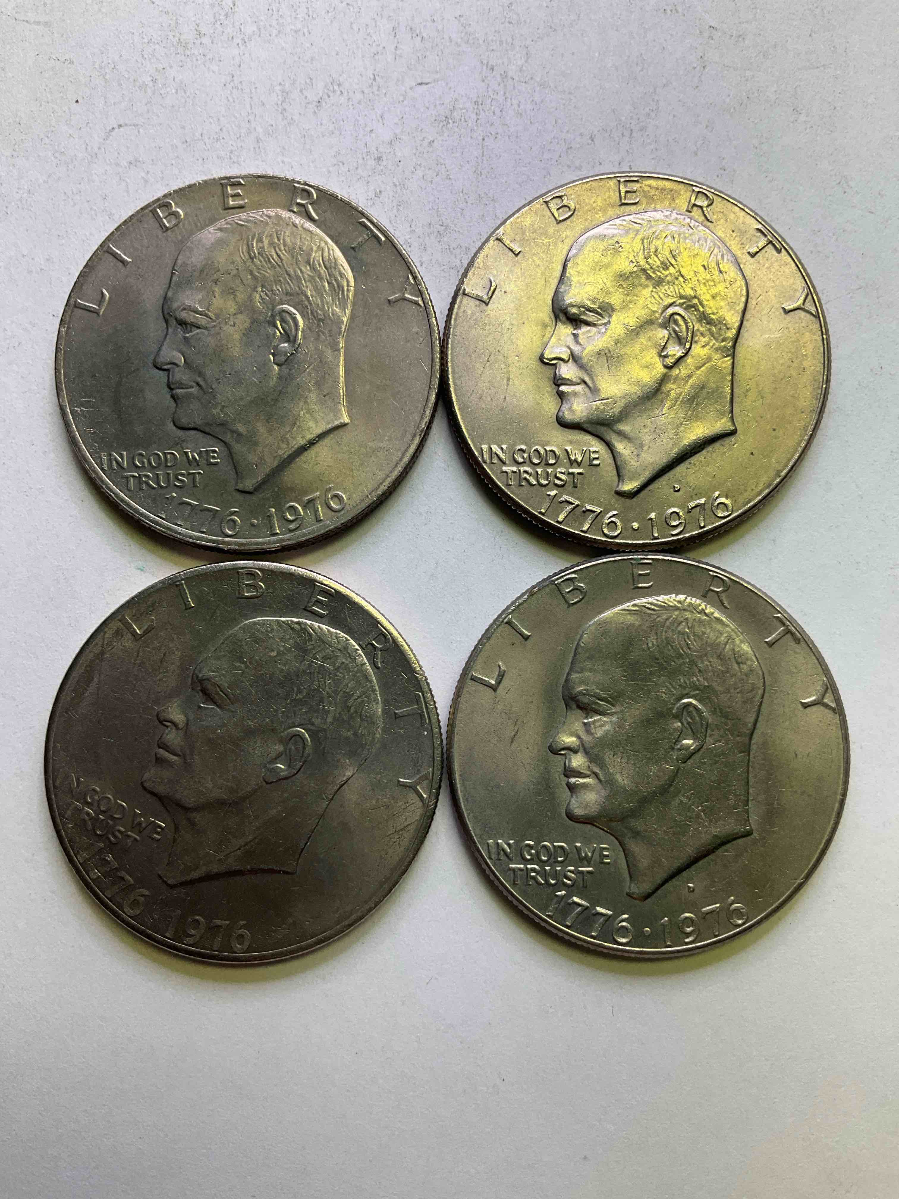 1976 Bicentennial Eisenhower Dollars! "Ike" Dollars Were Minted From 1971-1978, These Gorgeous Huge Dollar Coins Have Become Serious Collector Items. Check Out These Rare 1976 Bicentennial Versions, The Only Year Of This Stunning Liberty Bell Design!
