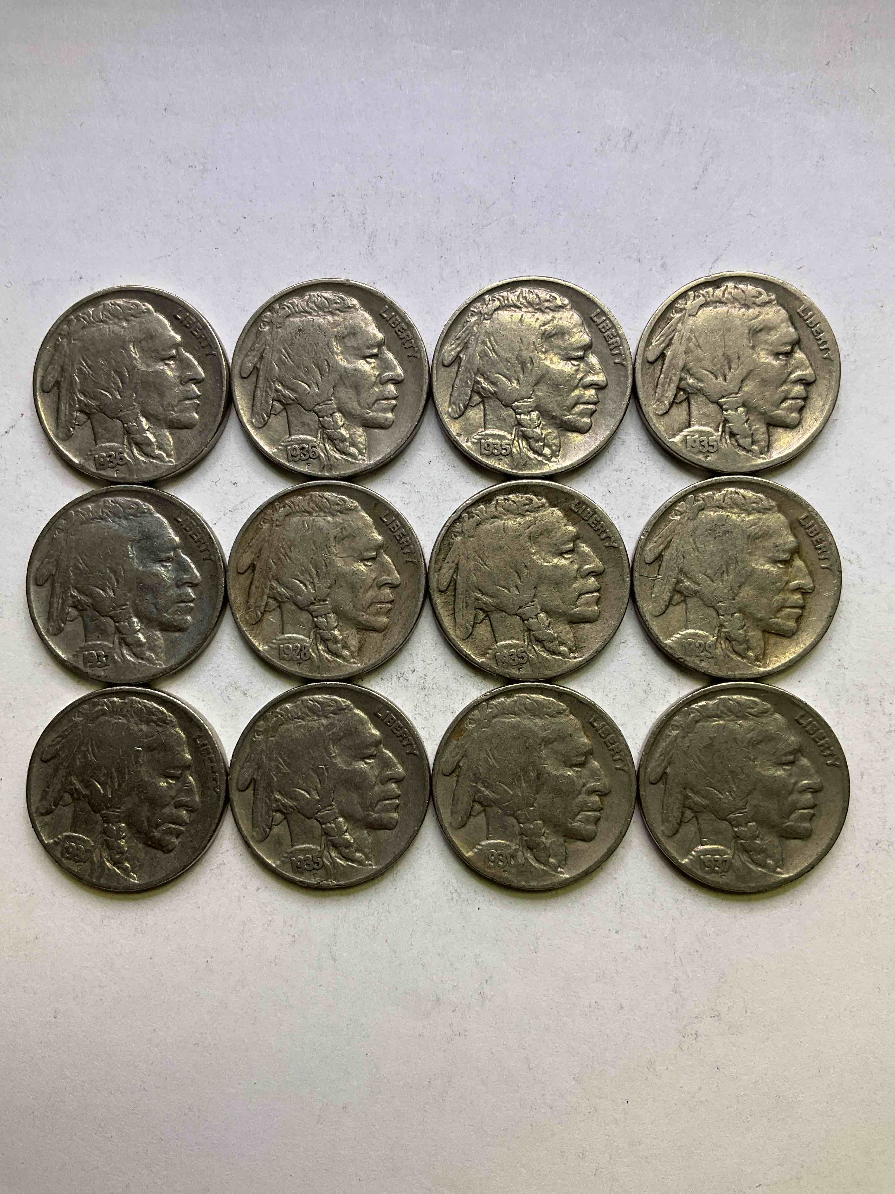 Historic Buffalo Nickels! Indian Head Buffalo Nickels Were Minted From 1913 To 1938 & Have Become A Favorite For Coin Collectors Around The World! Own Pieces Of American History With These Cool Indian Head Buffalo Nickels In Circulated Condition, Most With Visible Dates Which Is Very Rare For Buffalo Nickels!