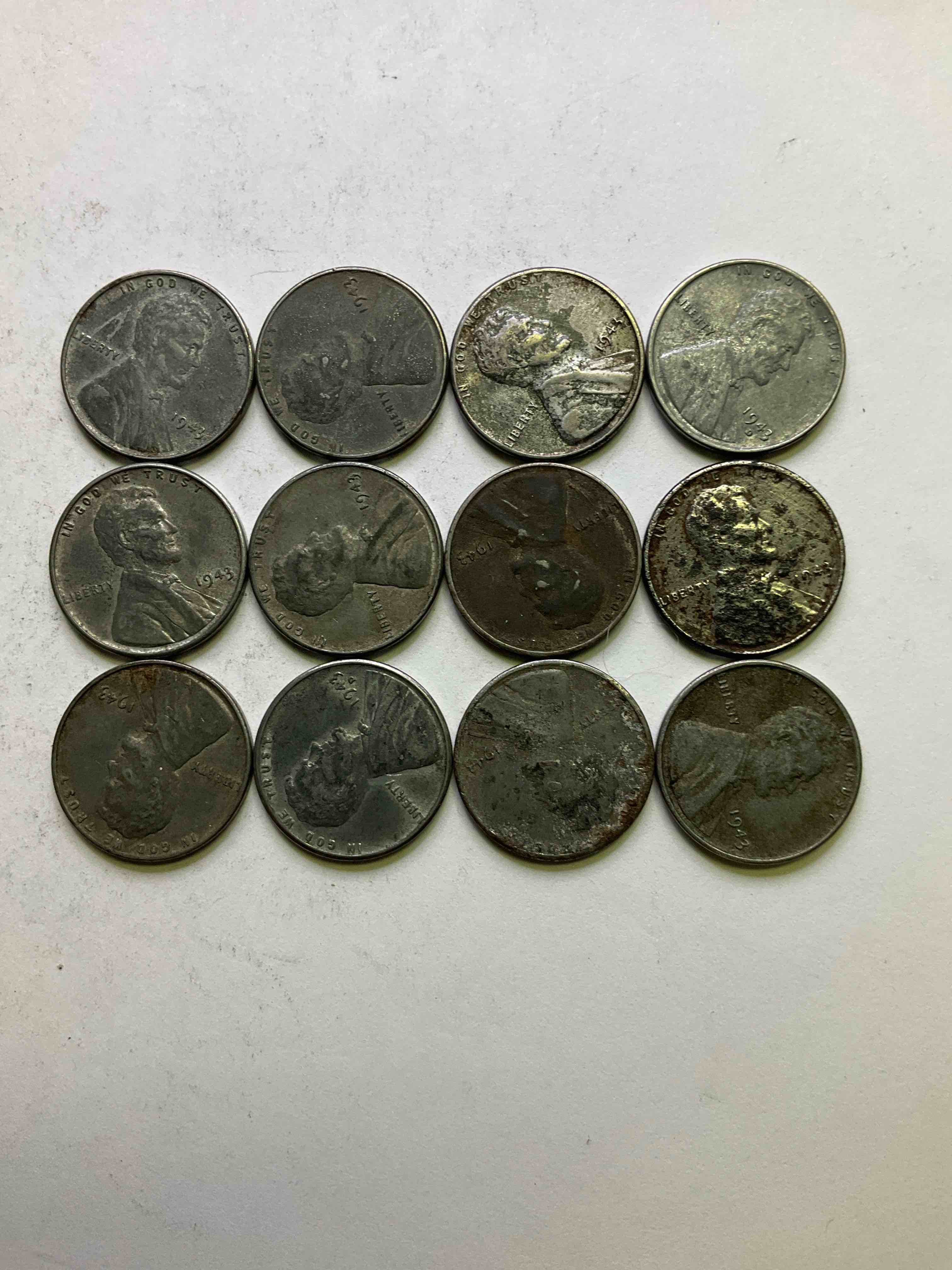 1943 World War Il History! Did You Know That In 1943 Copper Was So Valuable For Making Ammunition That The U.S. Treasury Made Pennies Out Of Steel?! 1943 STEEL Pennies Have Become Valuable, Rare Collector Items! Up For Auction Are Rare WWII Steel Pennies Appearing Circulated. Own Pieces Of World War II History That Are An Awesome Investment!