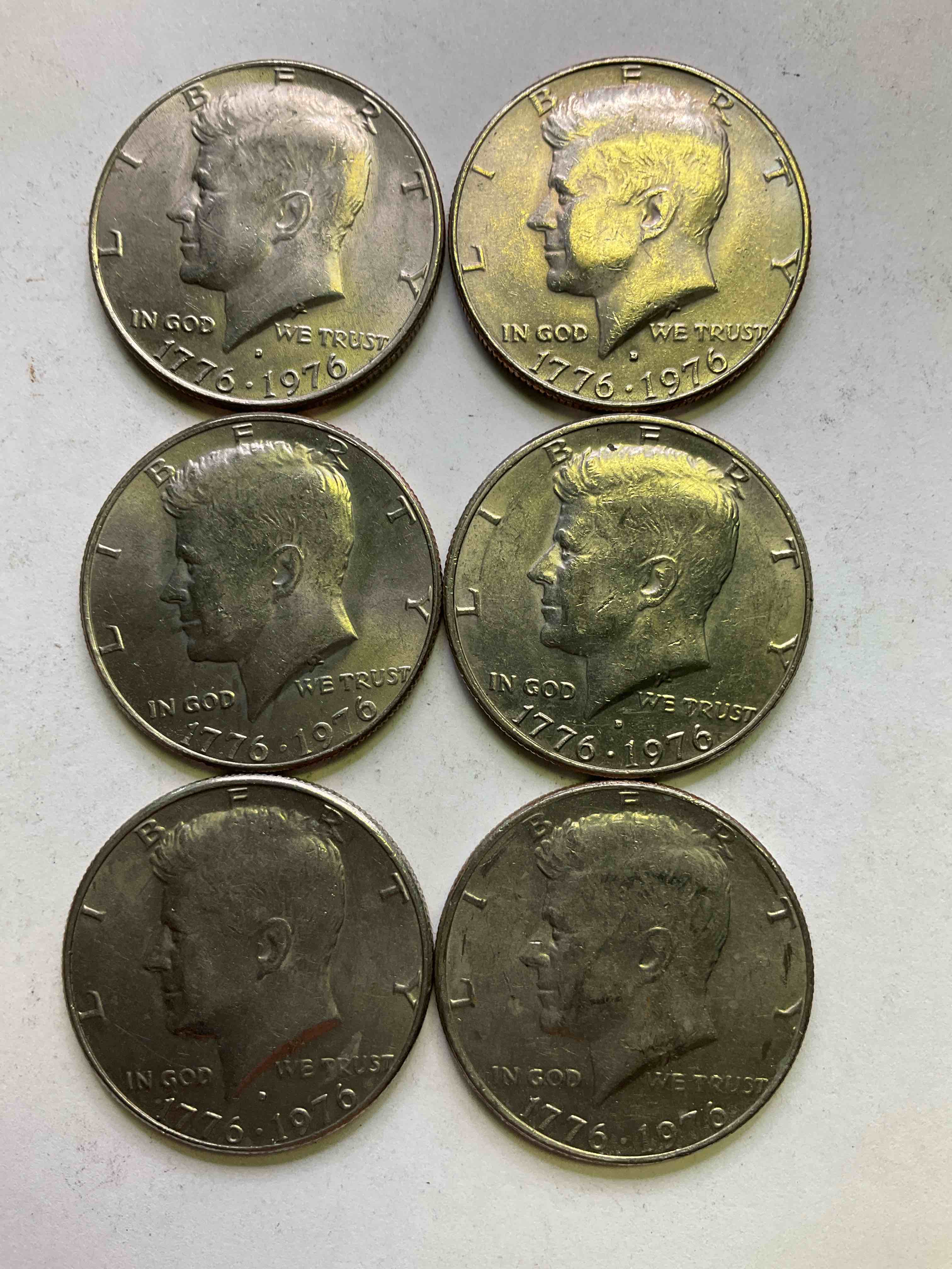 1976 Bicentennial Bliss! In 1976 The U.S. Mint Produced Coins Celebrating The 200 Year Anniversary Of America. Up For Auction Are Awesome Examples Of Kennedy Half Dollar Coins Produced For This... The Infamous Half Dollar & 200 Year Anniversary Edition! Highly Desirable For Collectors! Own Pieces Of History & Get Ready For America's 250 Year Anniversary Coming Soon!