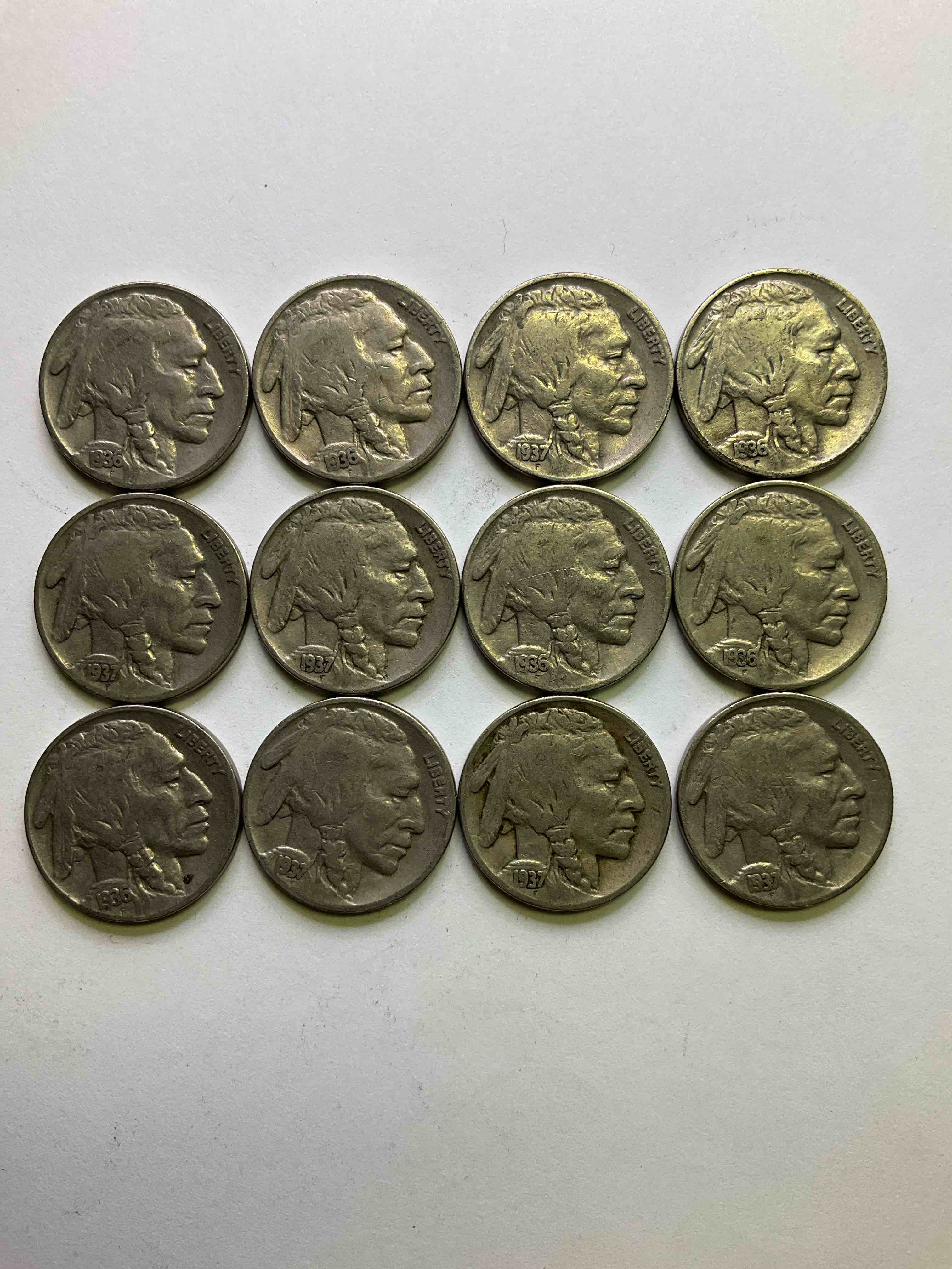 Historic Buffalo Nickels! Indian Head Buffalo Nickels Were Minted From 1913 To 1938 & Have Become A Favorite For Coin Collectors Around The World! Own Pieces Of American History With These Cool Indian Head Buffalo Nickels In Circulated Condition, Most With Visible Dates Which Is Very Rare For Buffalo Nickels!