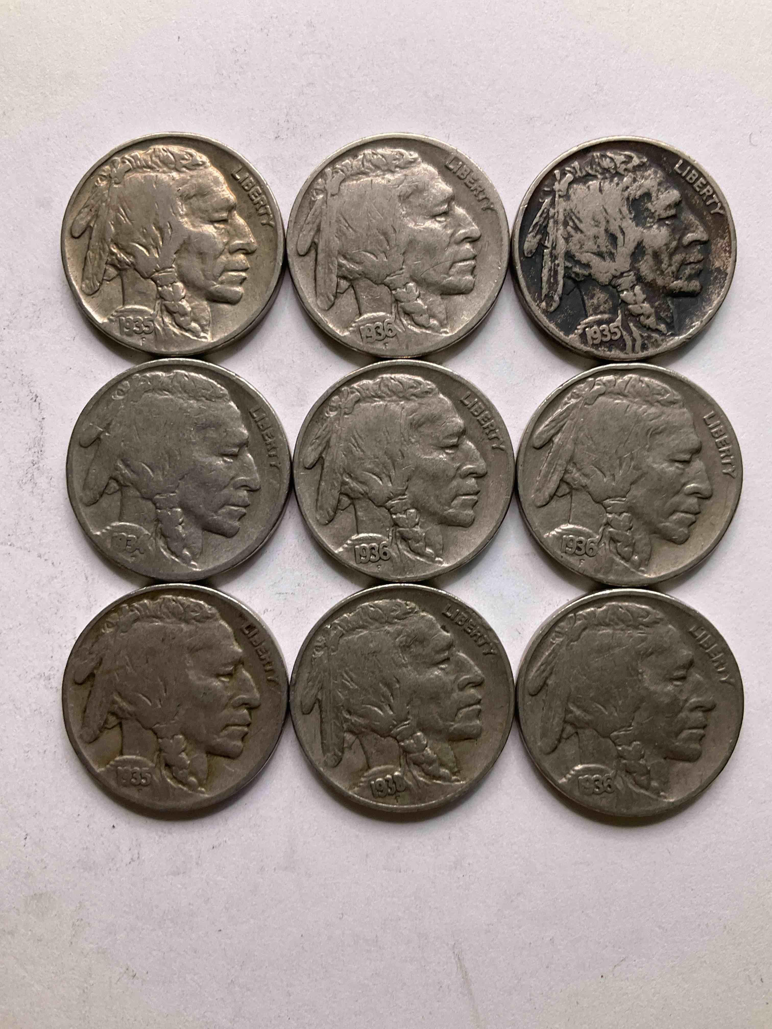 Historic Buffalo Nickels! Indian Head Buffalo Nickels Were Minted From 1913 To 1938 & Have Become A Favorite For Coin Collectors Around The World! Own Pieces Of American History With These Cool Indian Head Buffalo Nickels In Circulated Condition, Most With Visible Dates Which Is Very Rare For Buffalo Nickels!