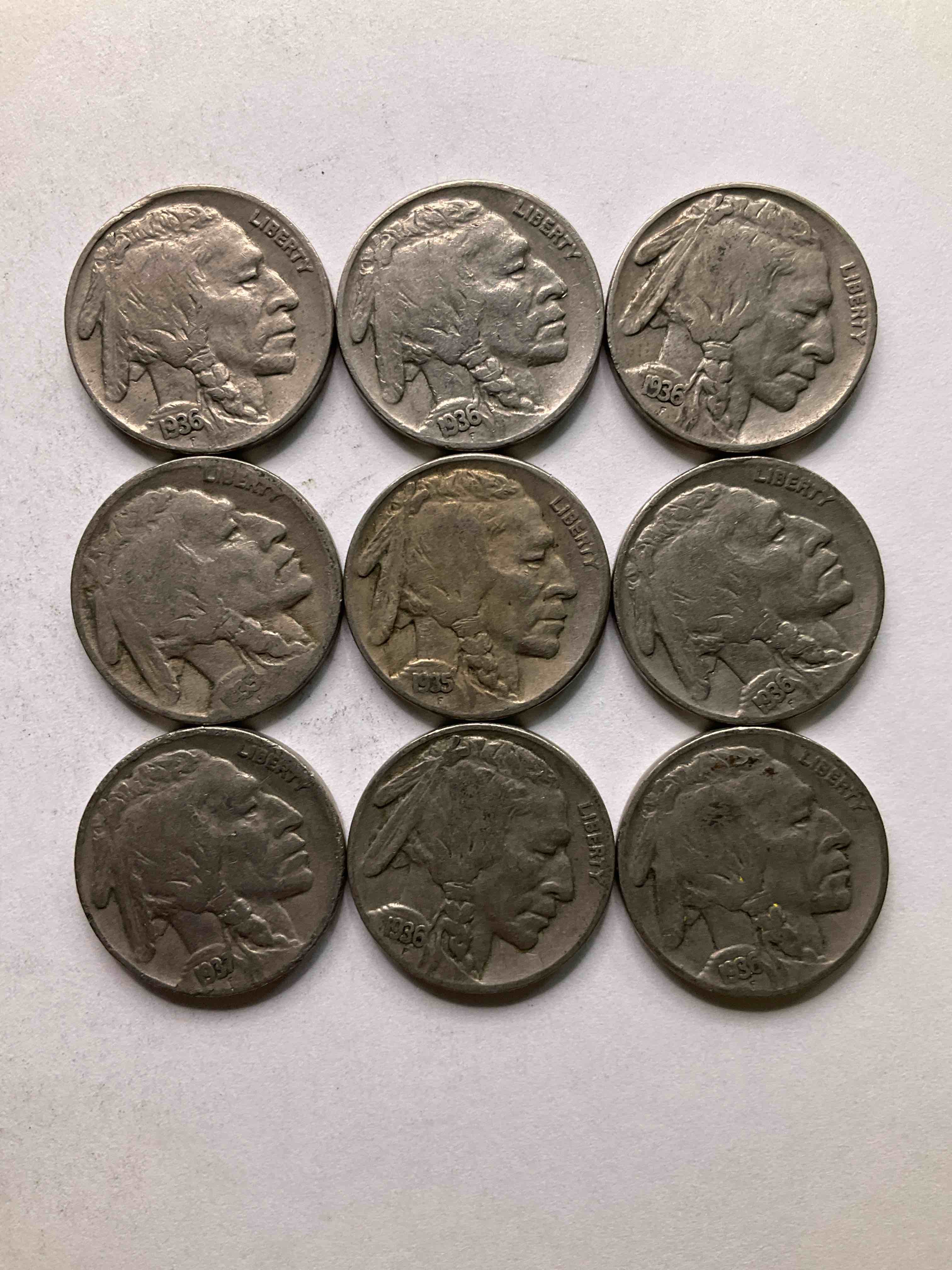 Historic Buffalo Nickels! Indian Head Buffalo Nickels Were Minted From 1913 To 1938 & Have Become A Favorite For Coin Collectors Around The World! Own Pieces Of American History With These Cool Indian Head Buffalo Nickels In Circulated Condition, Most With Visible Dates Which Is Very Rare For Buffalo Nickels!